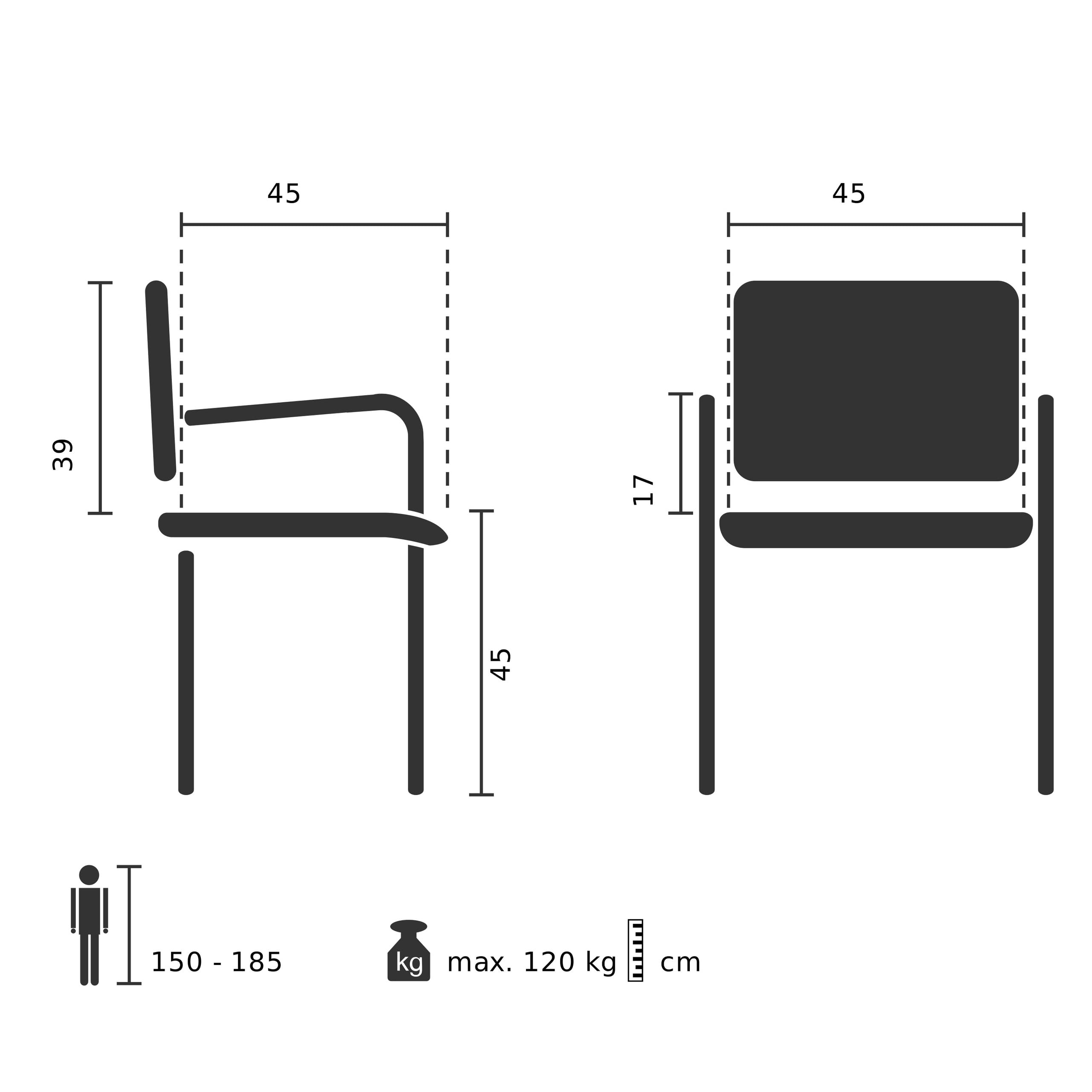 hjh OFFICE SCANDIO 729443 drewniane krzesło składane, tapicerowane, do 120 kg, beżowe