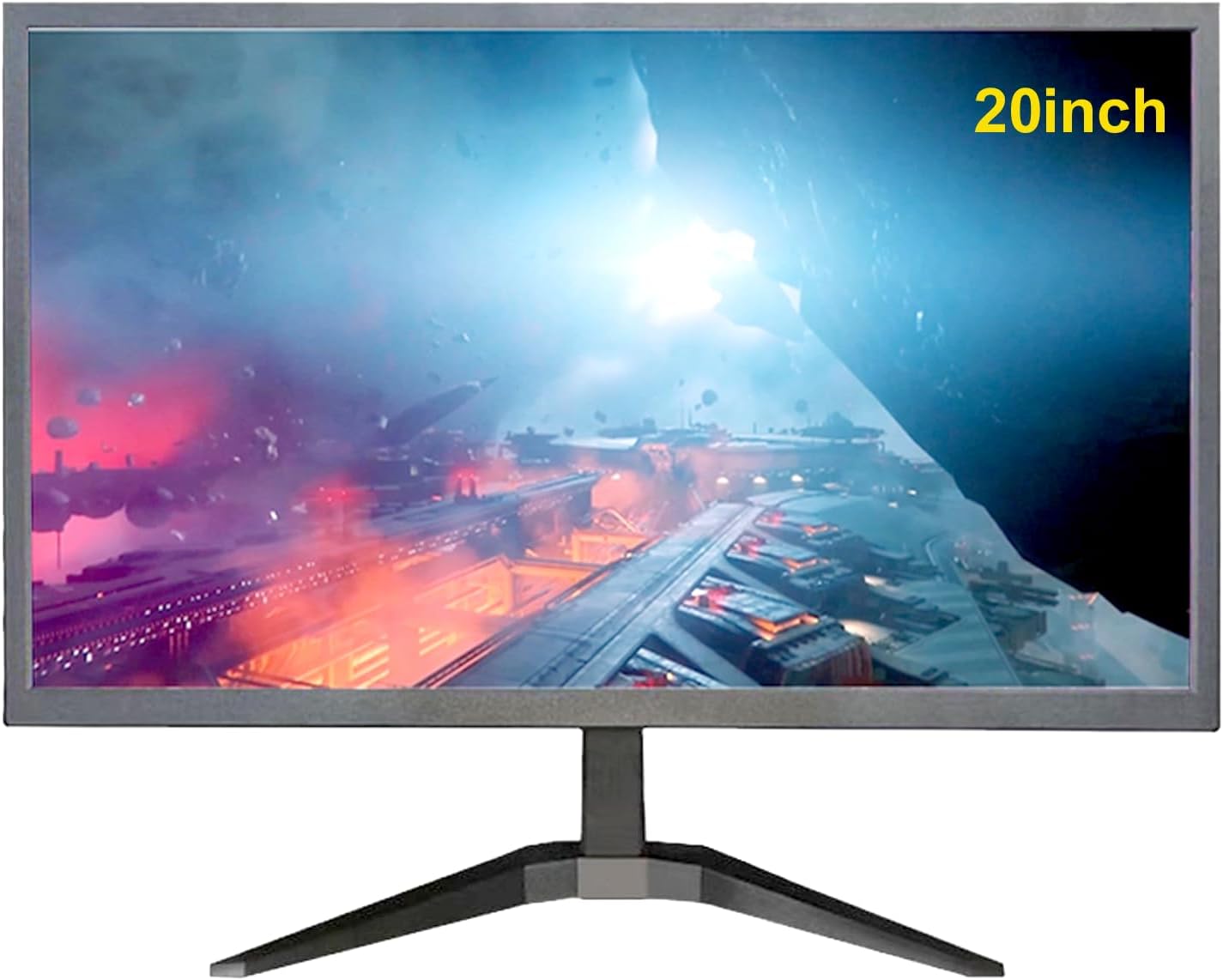 20 inch HD (1600 x 900) Monitor, 75Hz Without Audio Refresh Rate, HDMI x1 Small Thin Monitor for laptops, Computers and desktops,LED Display, VGA/HDMI Connection.VESA:75 * 75MM