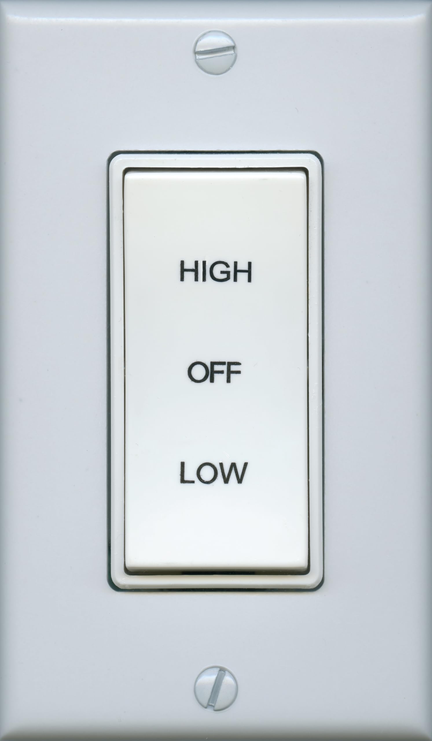 GAF Master Flow Speed Fan Control Switch for Whole House Fans - Control Low/High Speed & Off, 12-Hour Timer Compatible, Easy Installation