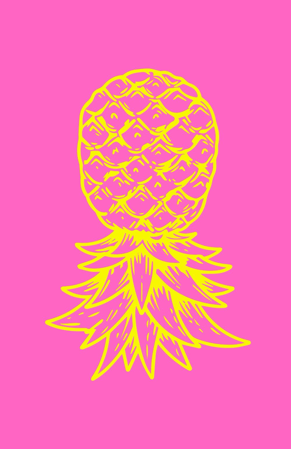 Pineapple Notebook: Paperback notebook for writing and journaling, 5.5 x 8.5 inches
