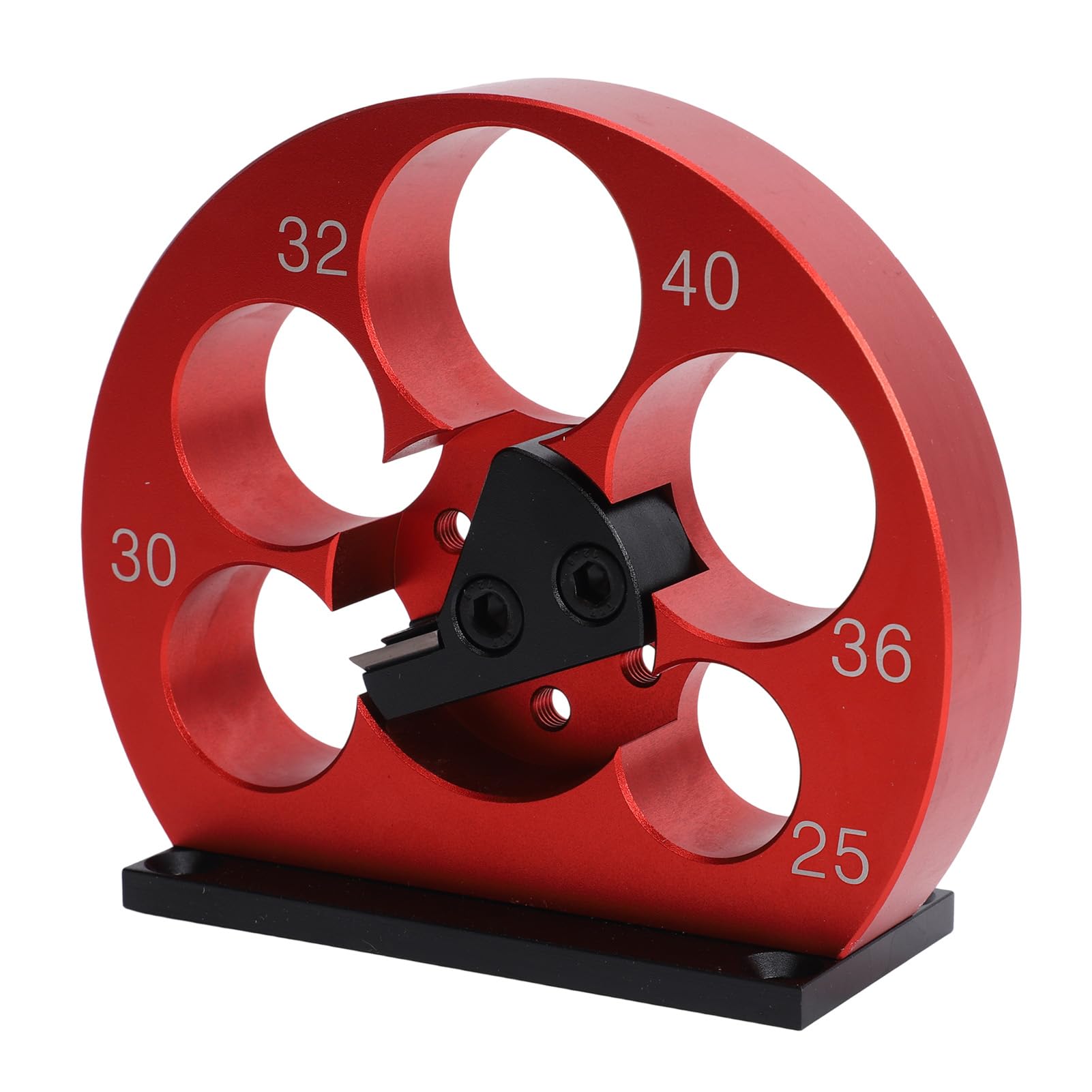 Kit Jig di Fabbricazione di Tasselli, Taglierina Portatile in Lega di Alluminio per Progetti di Falegnameria, 5 Fori 25-40mm