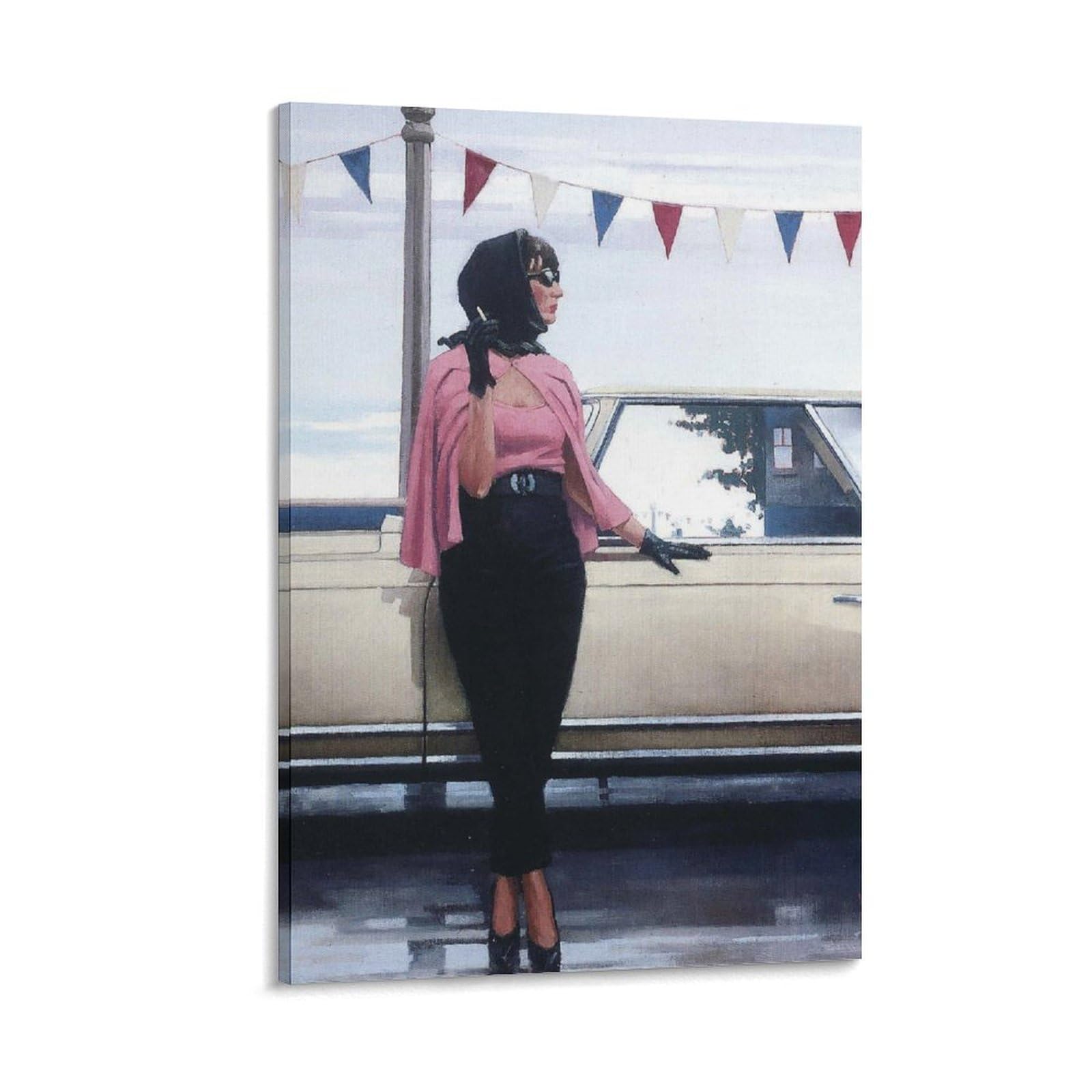 One Fine Summer by jack_vettriano Wall Art Prints Poster (2) Artworks Picture Print Poster Wall Art Painting Canvas Decor Home Posters 20x30inch(50x75cm)