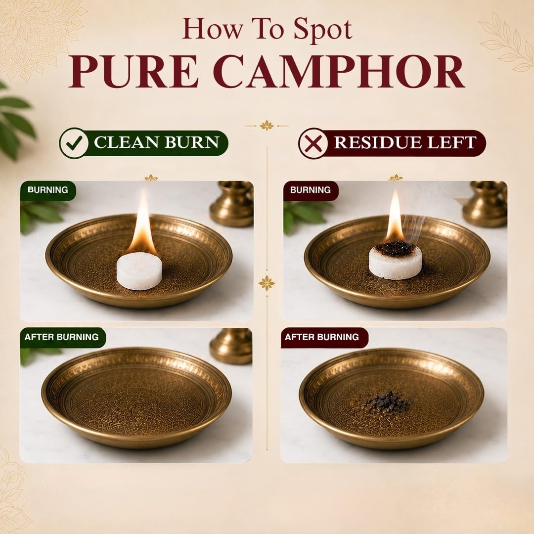 Ganesh Camphor Tablets - Oval Shape (100g) -4 Ganesh Camphor Tablets - Oval Shape (100g) -4