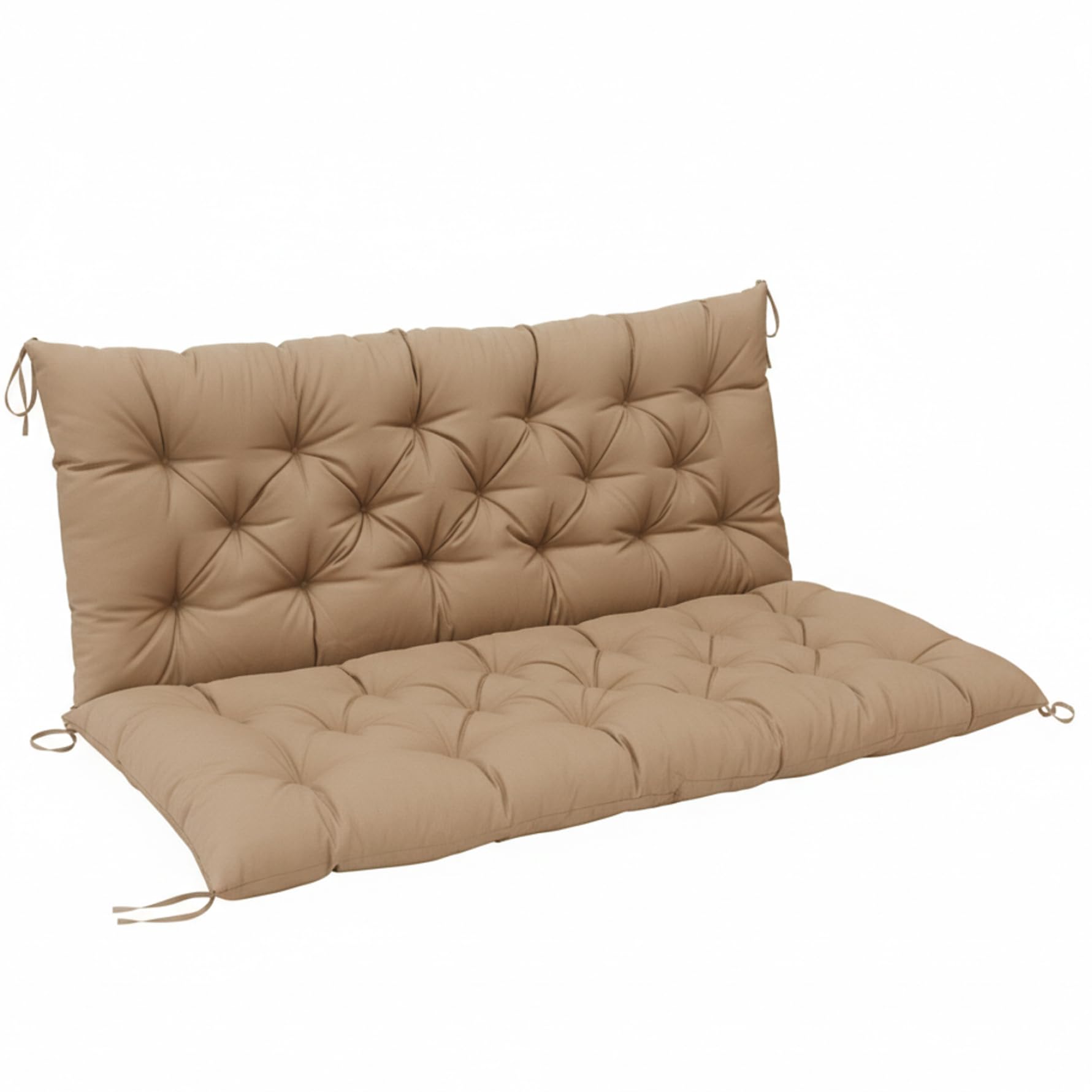 Sjfbebsy Porch Swing Cushions, 47x39 Inch Thick Water-Resistant Outdoor Swing Cushions with Ties for Porch Patio Garden, Outdoor