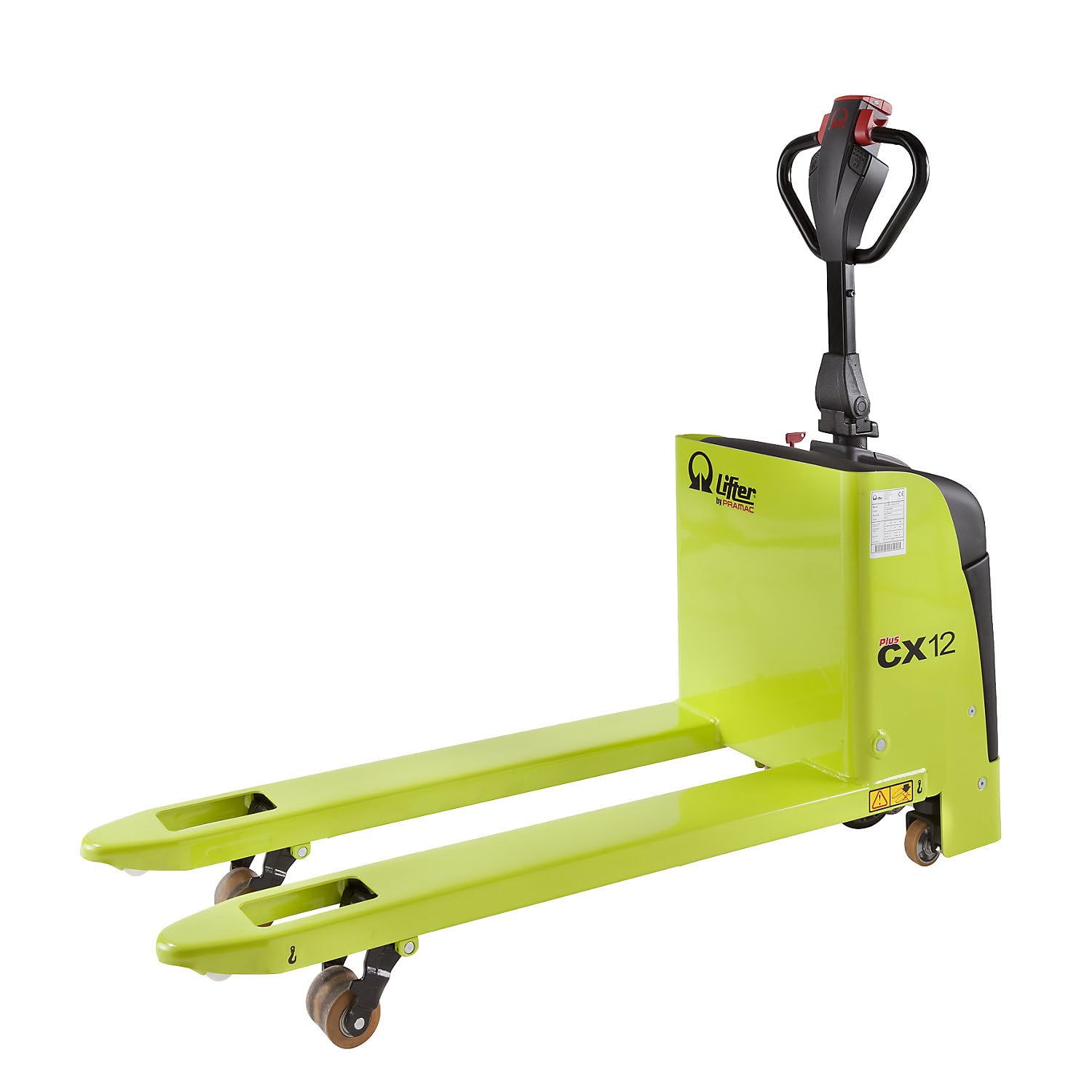 Pramac | Elektro-Hubwagen | Tragfähigkeit 1200 kg, Gabelmaße, LxB 1150 x 520 mm