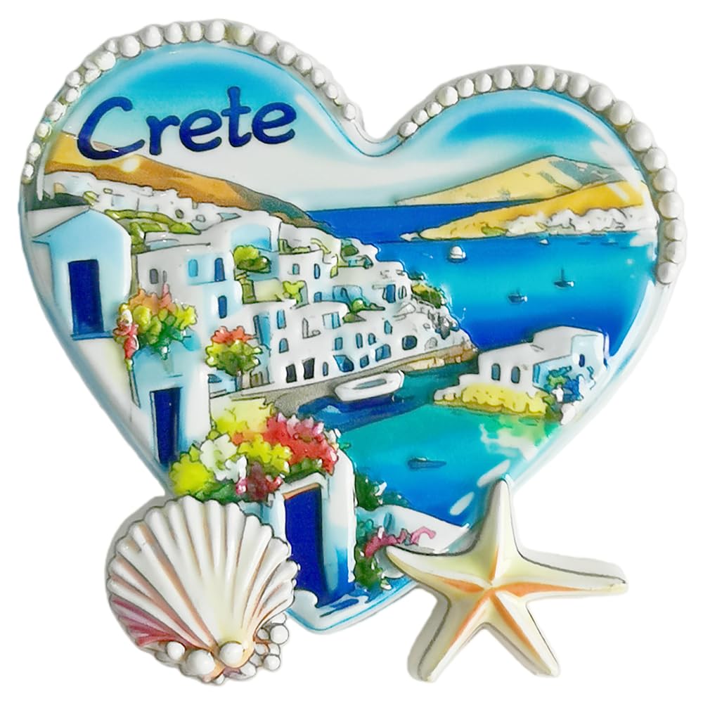 Crete Greece Refrigerator Magnet Travel Souvenir Fridge 3D Decoration Craft Collection