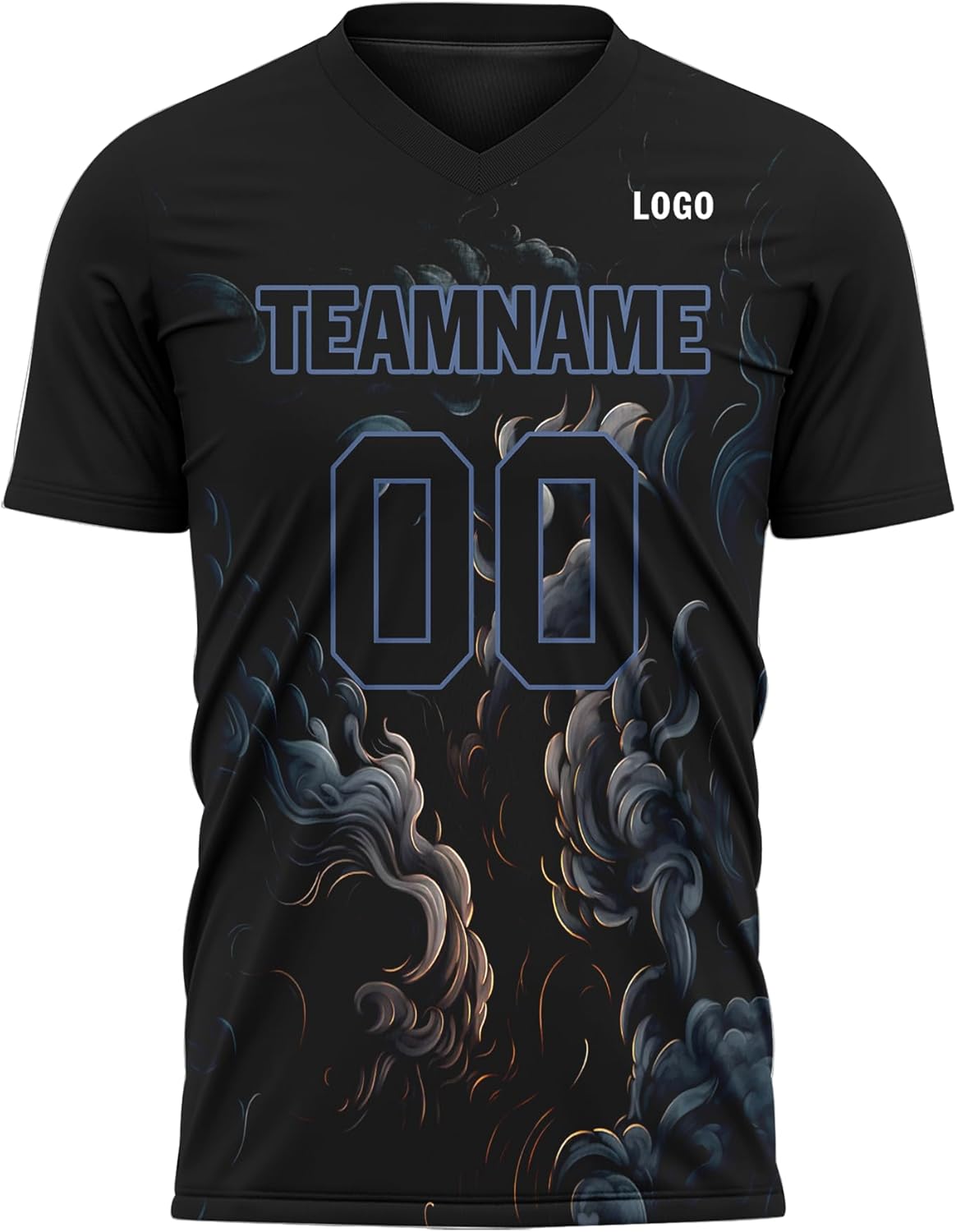 Custom Men's Soccer Uniform Personalized Football Jersey for Youth Team Name Number Logo Athletic Gothic Style Sport Shirt