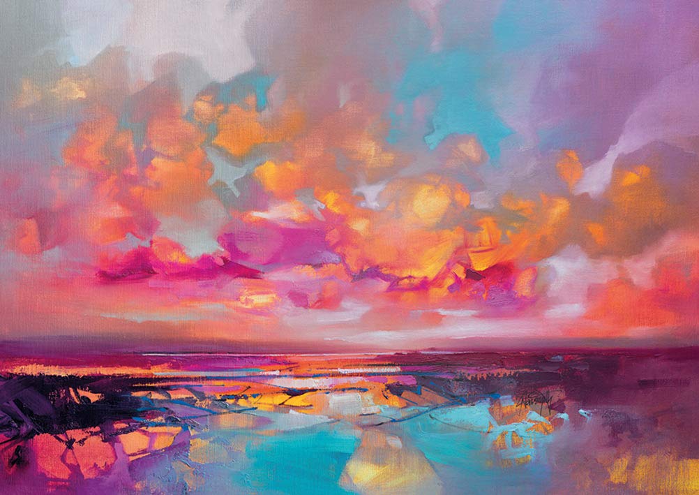 Scott Naismith Multicolored Printed Canvas 85 X 120 Cm, Multi-Colour, 85 X 120 X 3.8 Cm