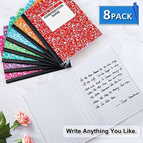 Carnets de composition lignés feela B5 pastel lot de 8 pour notes - 4
