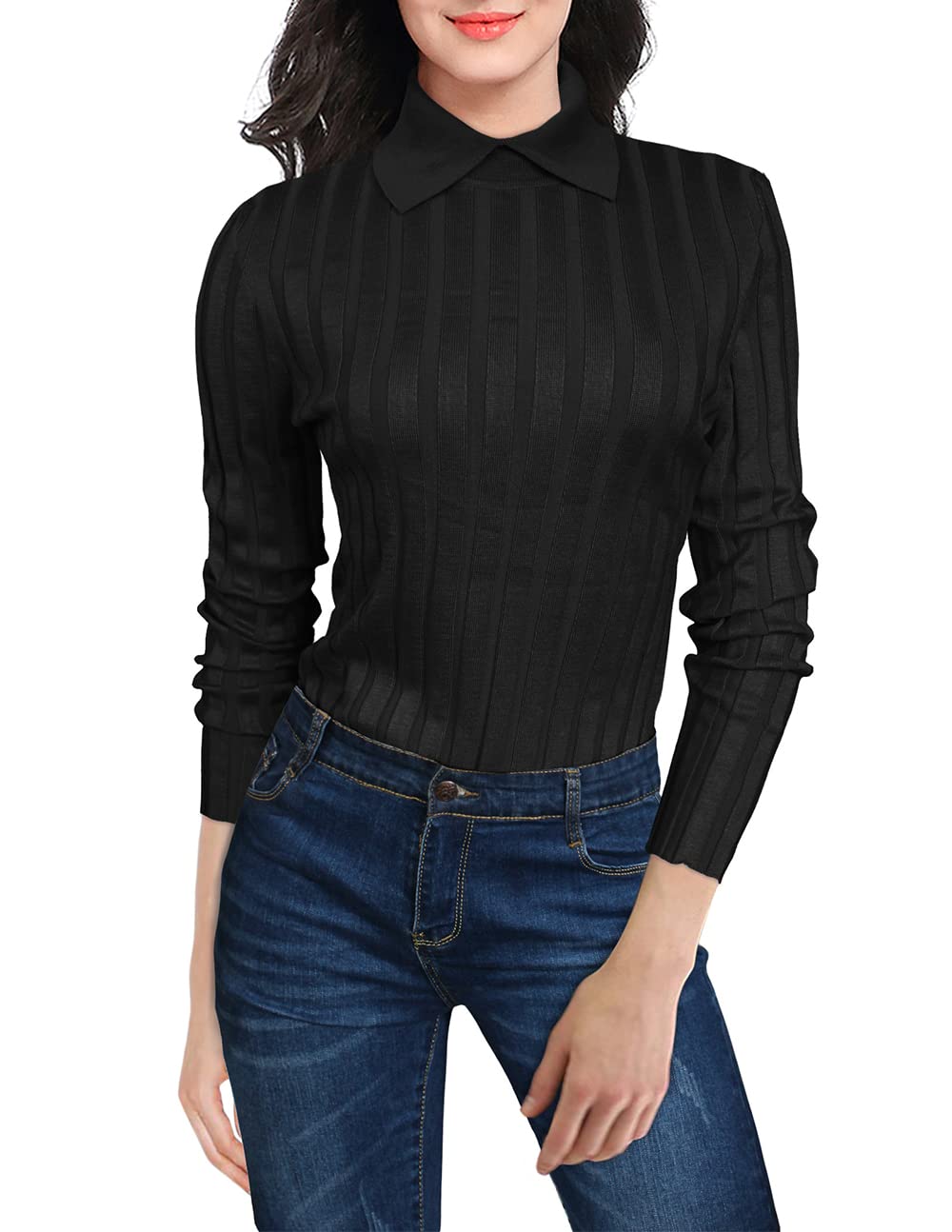 v28 Ugly Christmas Sweater for Women Vintage Funny Merry Tunic Knit Sweaters