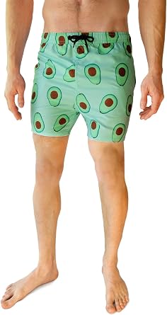 Mens Swim Trunks - Retro Style Summer Swim Suits for Men