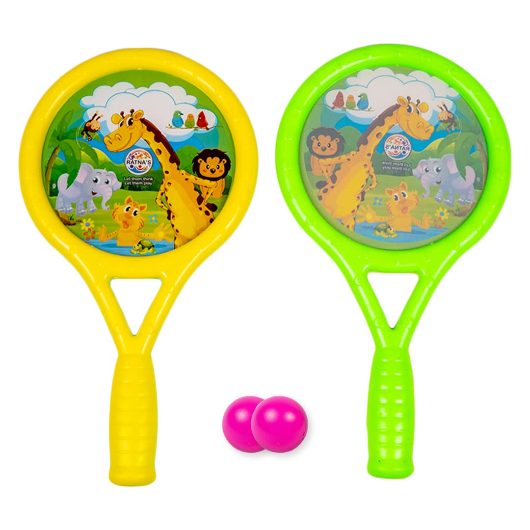 Ratnas Jungle Sound Racket Set Junior 13 inches Size Musical Tennis Set Indoor & Outdoor Game for Kids (B09SX23NKP) Amazon Price History, Amazon Price Tracker