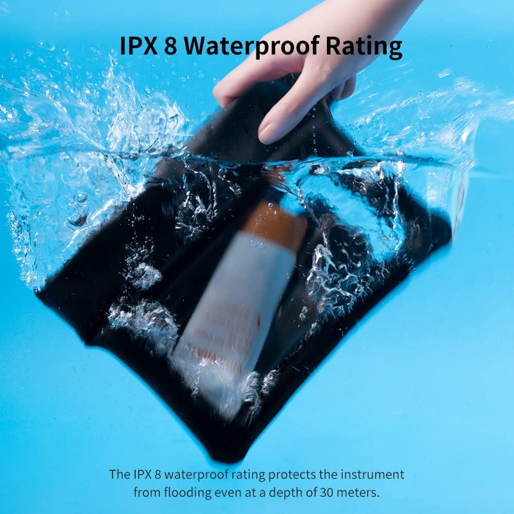 【Sinjimoru】水に浮くエアークッション防水ポーチ IPX8 完全防水 ウエストバック スマホ紛失防止 丈夫なロック 水中撮影 長さ調整可能 腰掛け Android,iPhone対応 海水浴 釣り ハイキング アウトドア用 ウォータープルーフウエストポーチ ホワイト