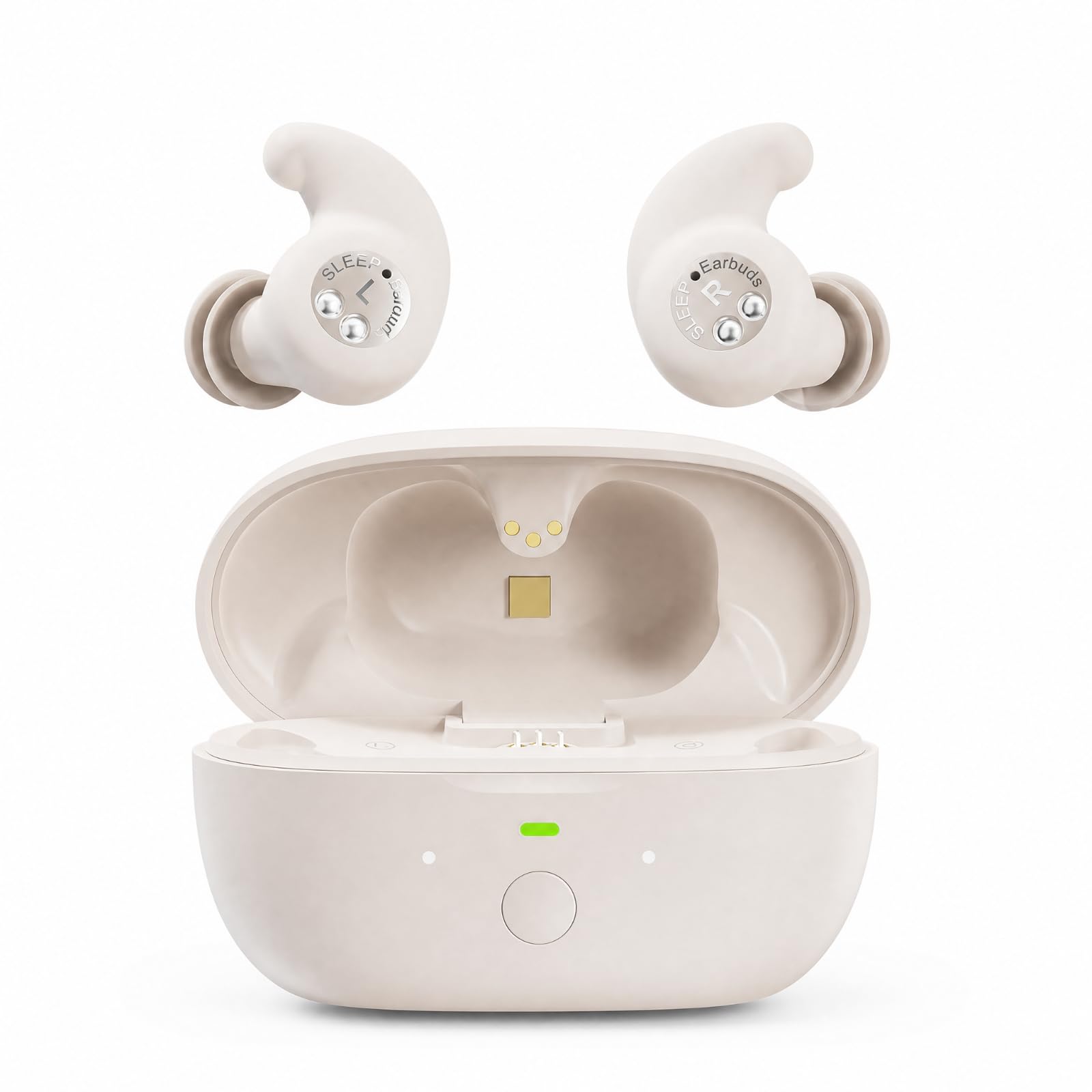 Novonell Snooze Pods Pro, auriculares para dormir, Bluetooth 6.0, mini auriculares para dormir con lámpara antibacteriana para dormir de lado, auriculares para dormir, bloquean los ronquidos, batería