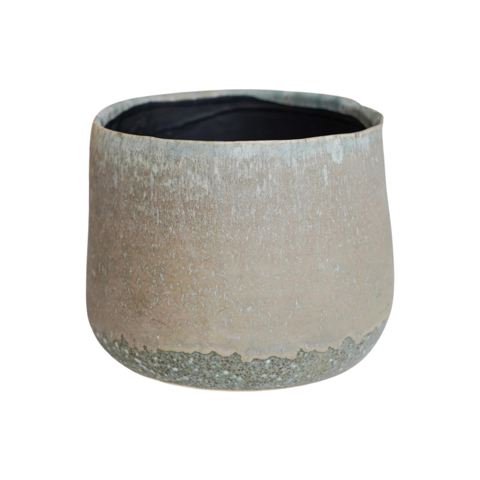 Ivyline Grey Plant Pot Planter, Ceramic, Medium