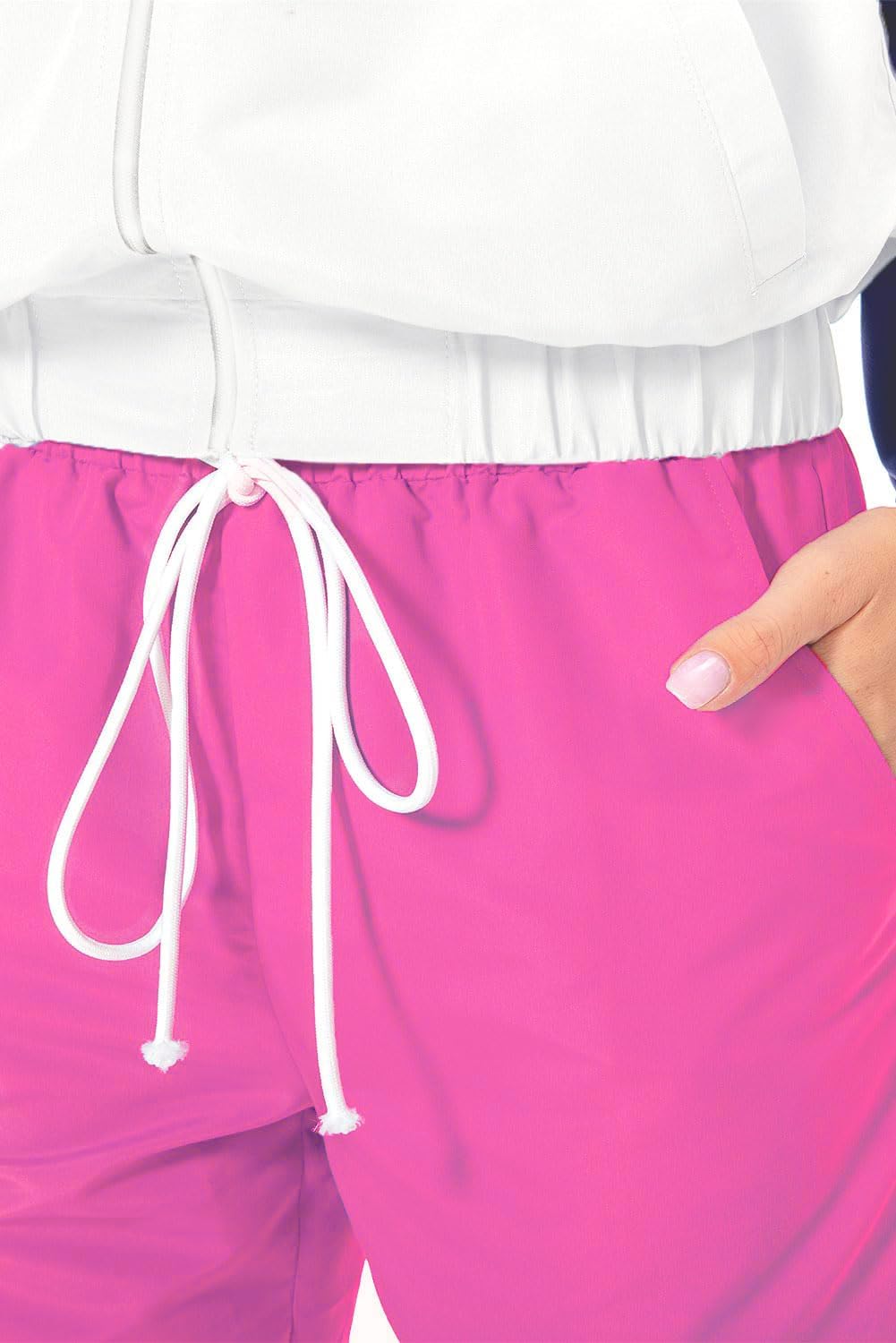 Women's 2 Piece Tracksuit 80s 90s Retro Outfit, Long Sleeve Windbreaker Jacket Neon Color Block Tracksuit Set - Image 6