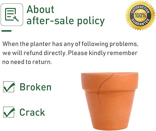 Miniatura 3 de 72 macetas pequeñas de arcilla – Maceta de terracota de 2 pulgadas, maceta de cerámica, maceta de terracota de flores de terracota, macetas para