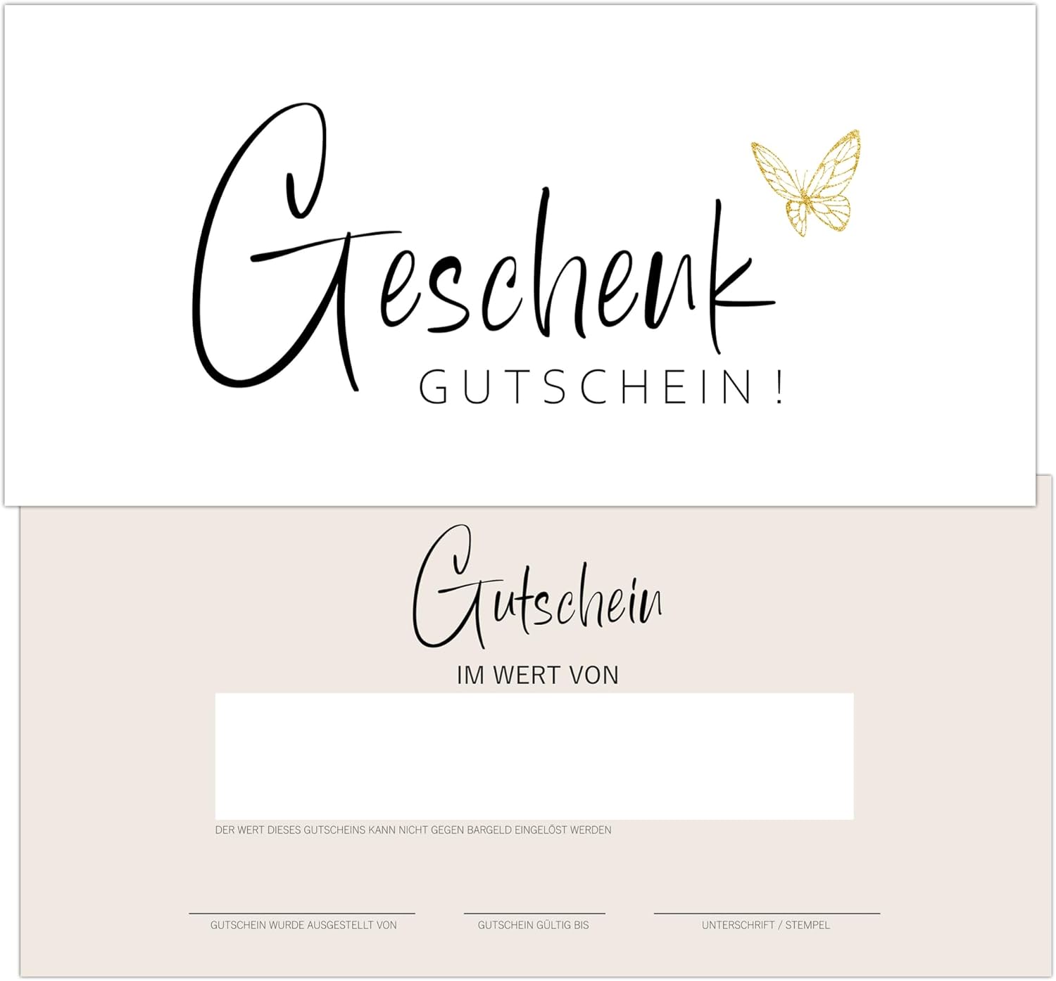 40 Magical Blank Vouchers to Fill Yourself | Hairdresser Cosmetics Massage Wellness Beauty Salon Voucher Template Voucher Cards Gift Vouchers