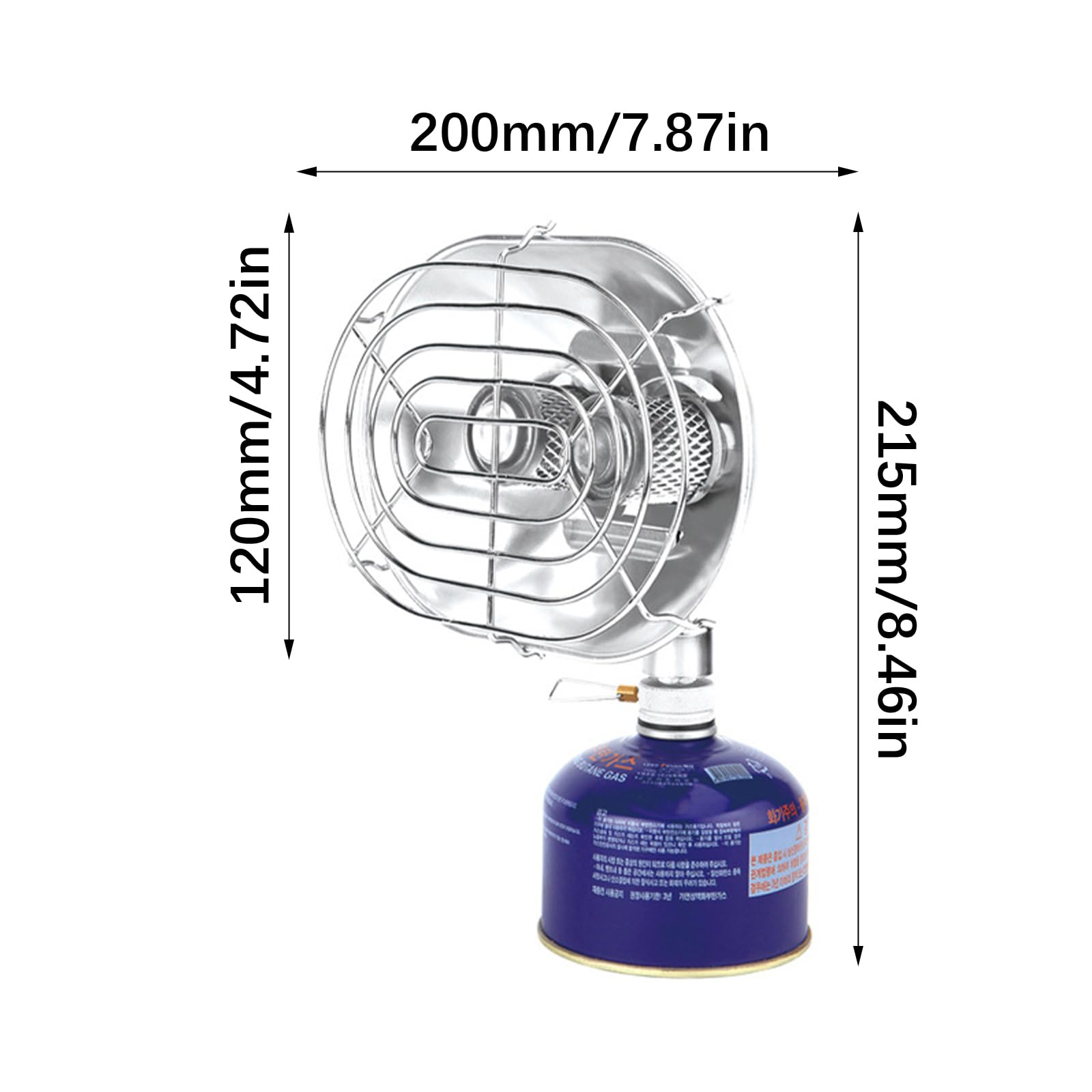 Stufa portatile sottile in alluminio antiruggine con design isolato per un riscaldamento efficiente nelle attività di zaino in spalla Stufa leggera