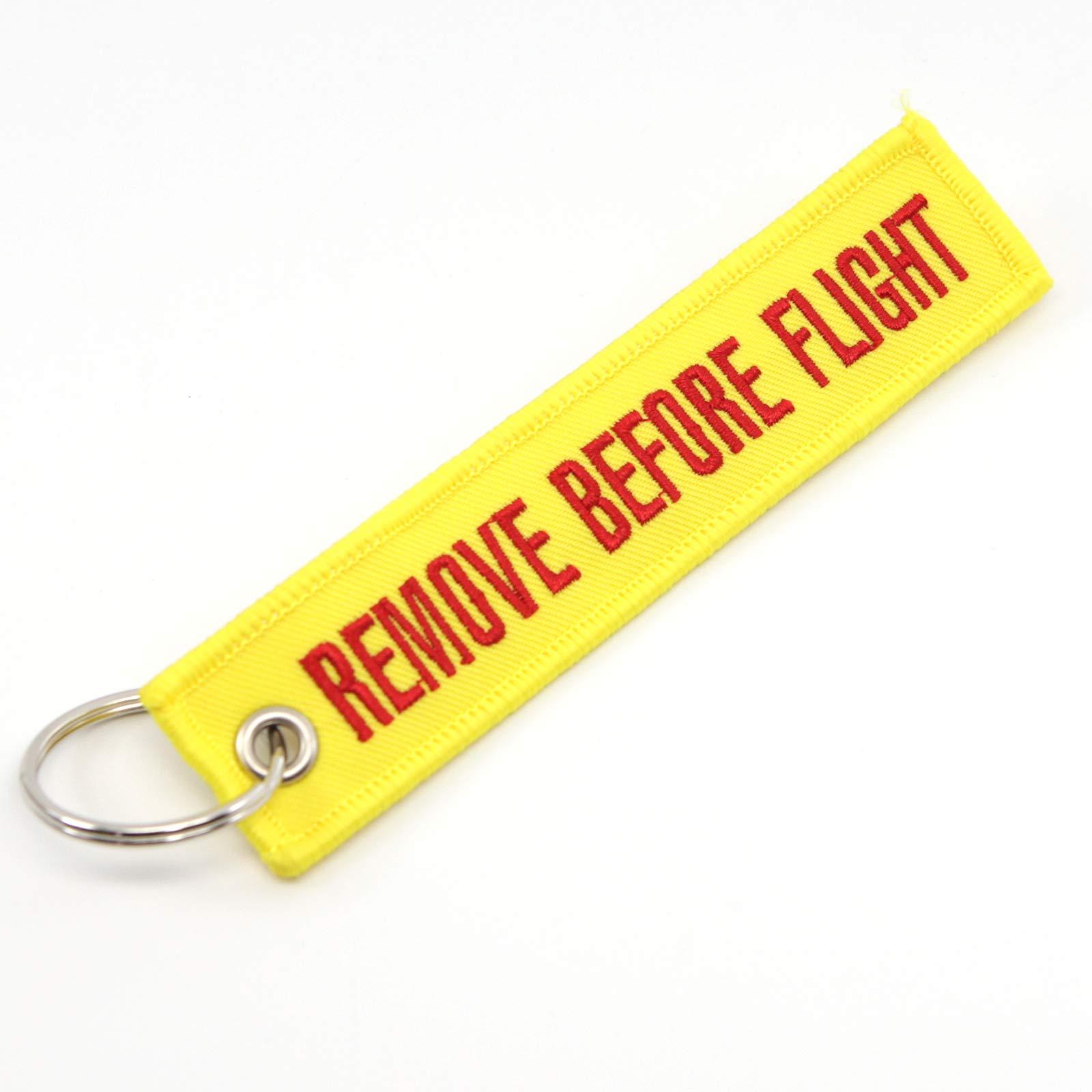 Rotary13B1 Remove Before Flight Keychain - Yellow/Red