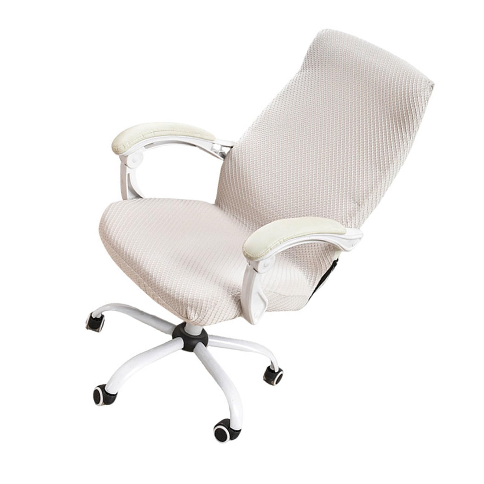Elnwnnkc Bg Nonslip Offices Chair Cover Stretchable Textured Fabric Universals Rotating Chair Slipcover Washable Removable Computer Cover