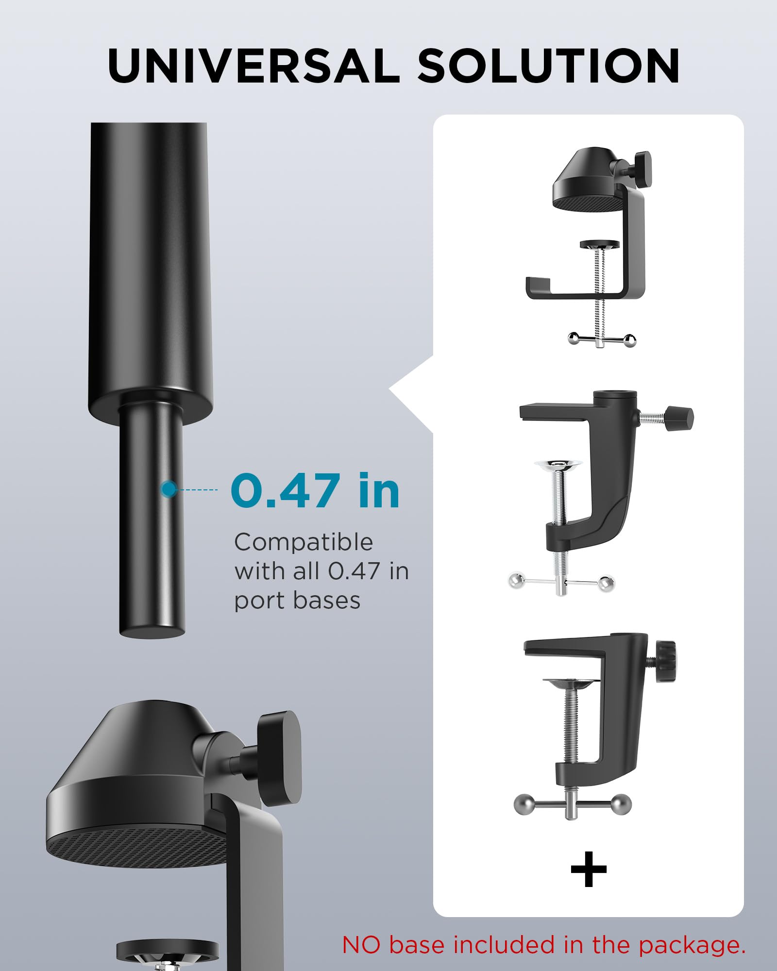 ANGEEK Extendable Recording Microphone Holder Microphone Suspension Boom Scissor Arm Stand for Radio Broadcast Professional Stage Microphone Arm Holder