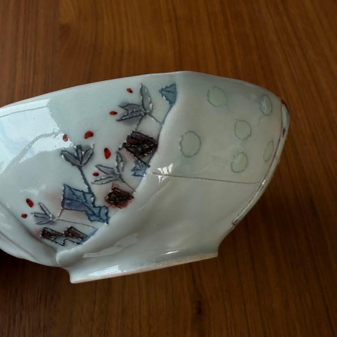 Amazon.co.jp: 砥部焼 生石窯 西山千代子 貼り合わせ : ホーム＆キッチン
