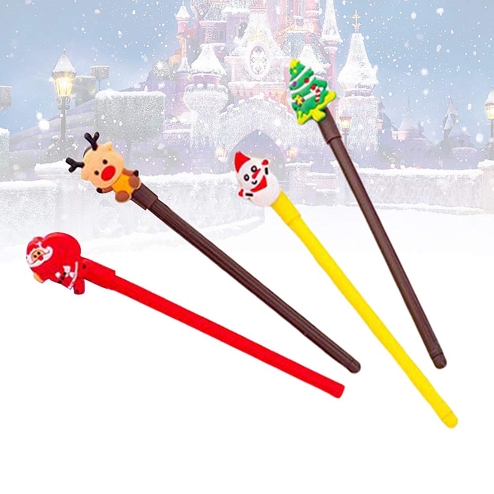 26 Stylos Gel De Noël + 12 Mini Blocs-notes - Motifs Père Noël, Bonhomme De Neige, Renne, Encre Noire Fluide