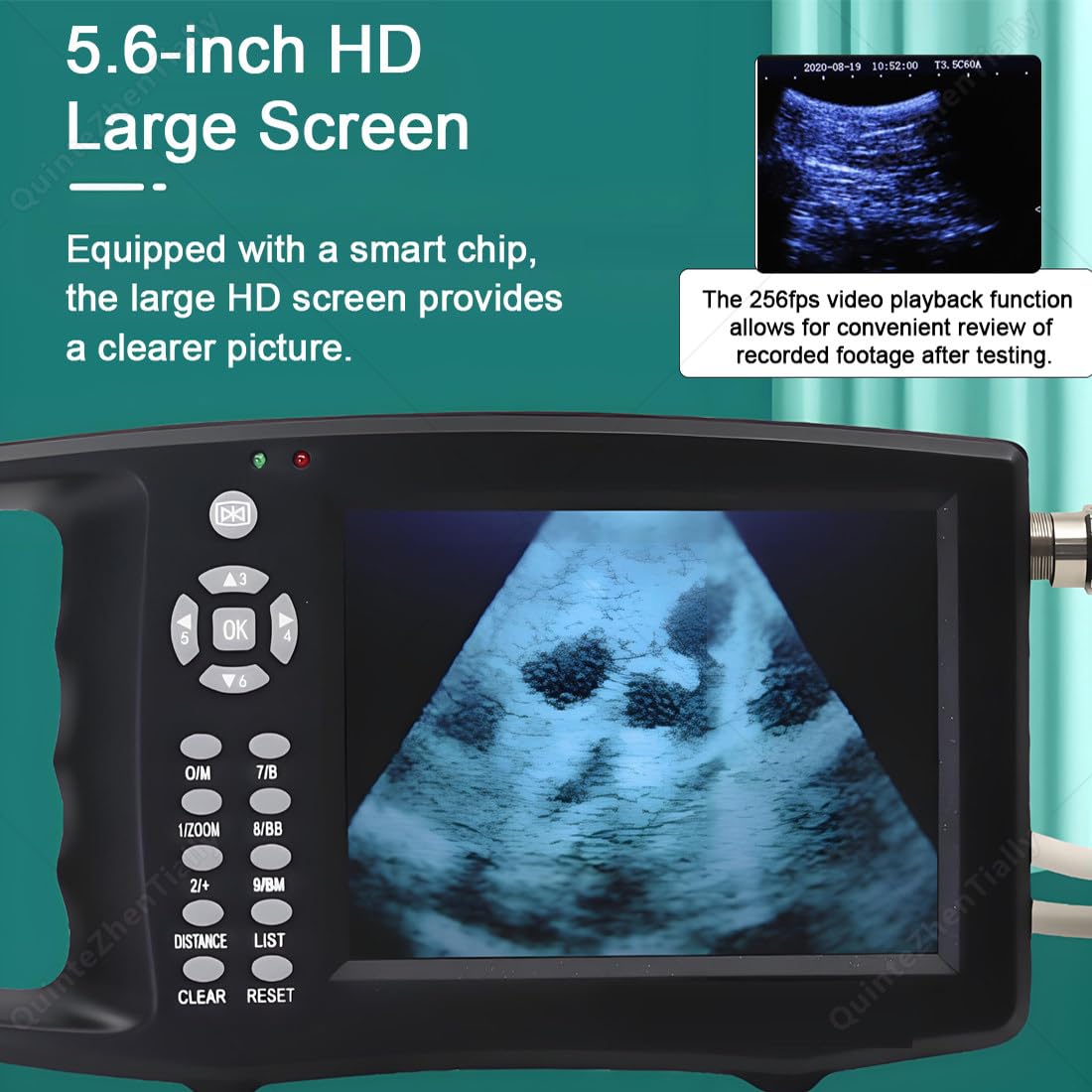 Macchina Veterinaria Multifunzione Portatile,con 3.5/6.5mhz Sonda A3
