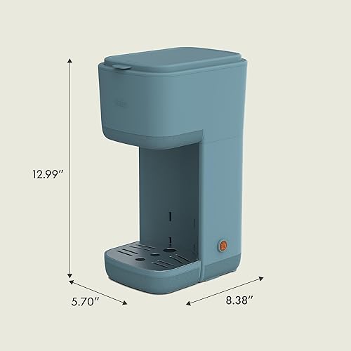Miniatura 8 de BELLA Cafetera individual, para cápsulas K-Cup y café molido, bandeja de goteo ajustable y removible, apagado automático y accesorios aptos para