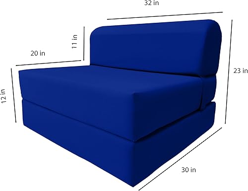 Miniatura 104 de Sofá cama plegable color gris de espuma, 6 pulgadas. Grosor x 32 pulgadas, ancho x 70 pulgadas. Cama de Invitados, cama plegable con espuma de alta