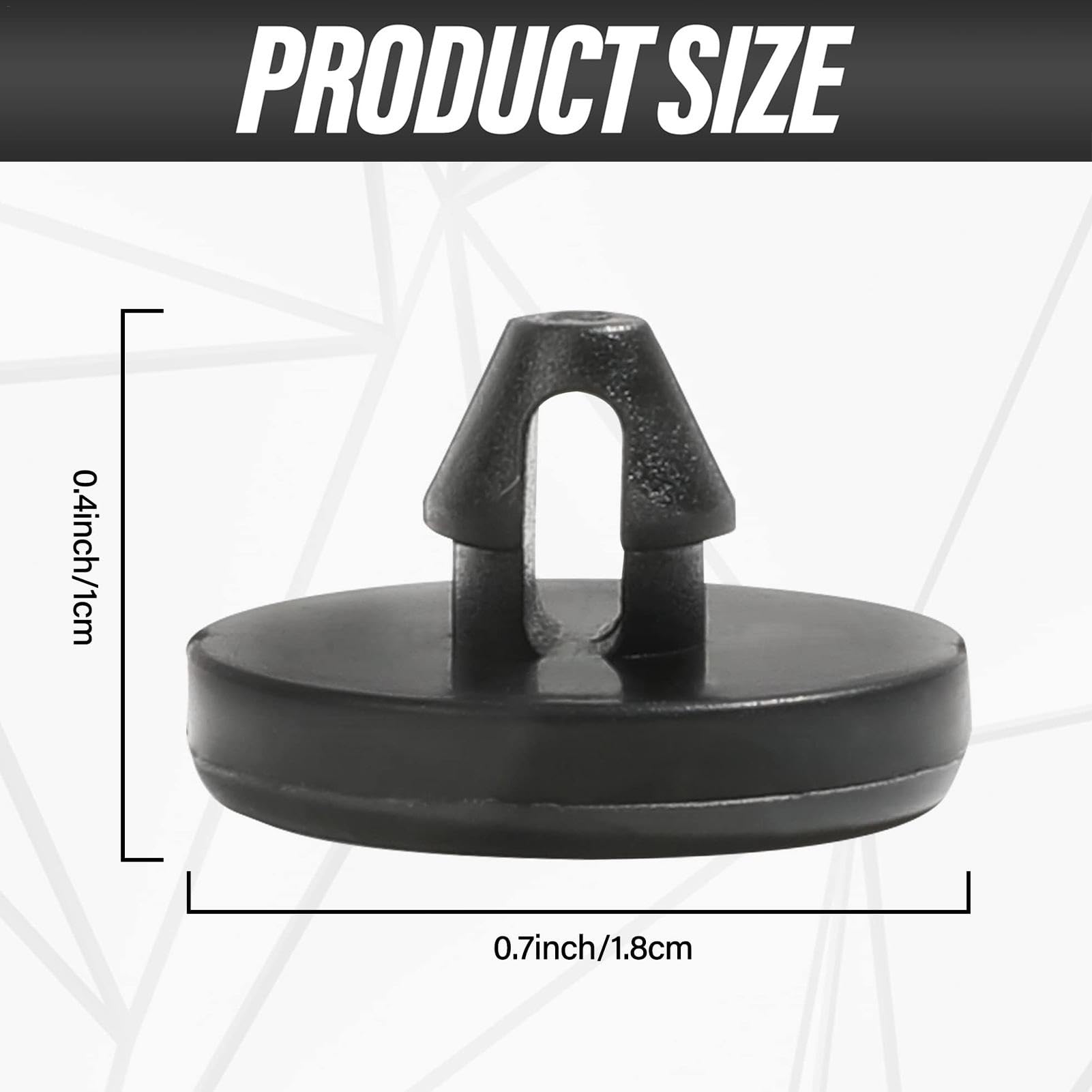 OFBAND Lot De 8 Patins D'arrêt De Pédale De Frein De Voiture – Bouchon De Commutateur De Frein En Caoutchouc De Qualité Supérieure Pour Réparer Le Feu