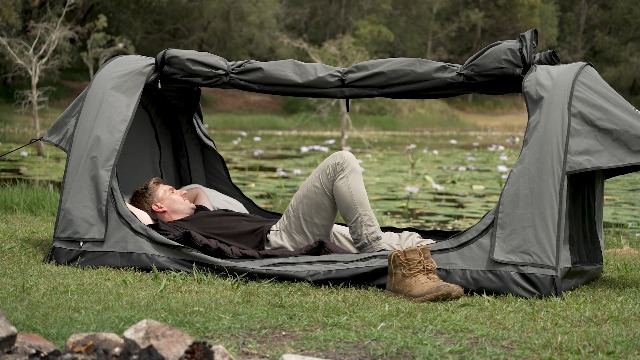 2 man swag tent Kings Plus Big Daddy Air Inflatable Double + 3x3m Portable Gazebo Garden Color:BLACK / CHARCOAL The Kakadu Sundowner Swag 700C Alu Bremsfläche 50mm trigger_update