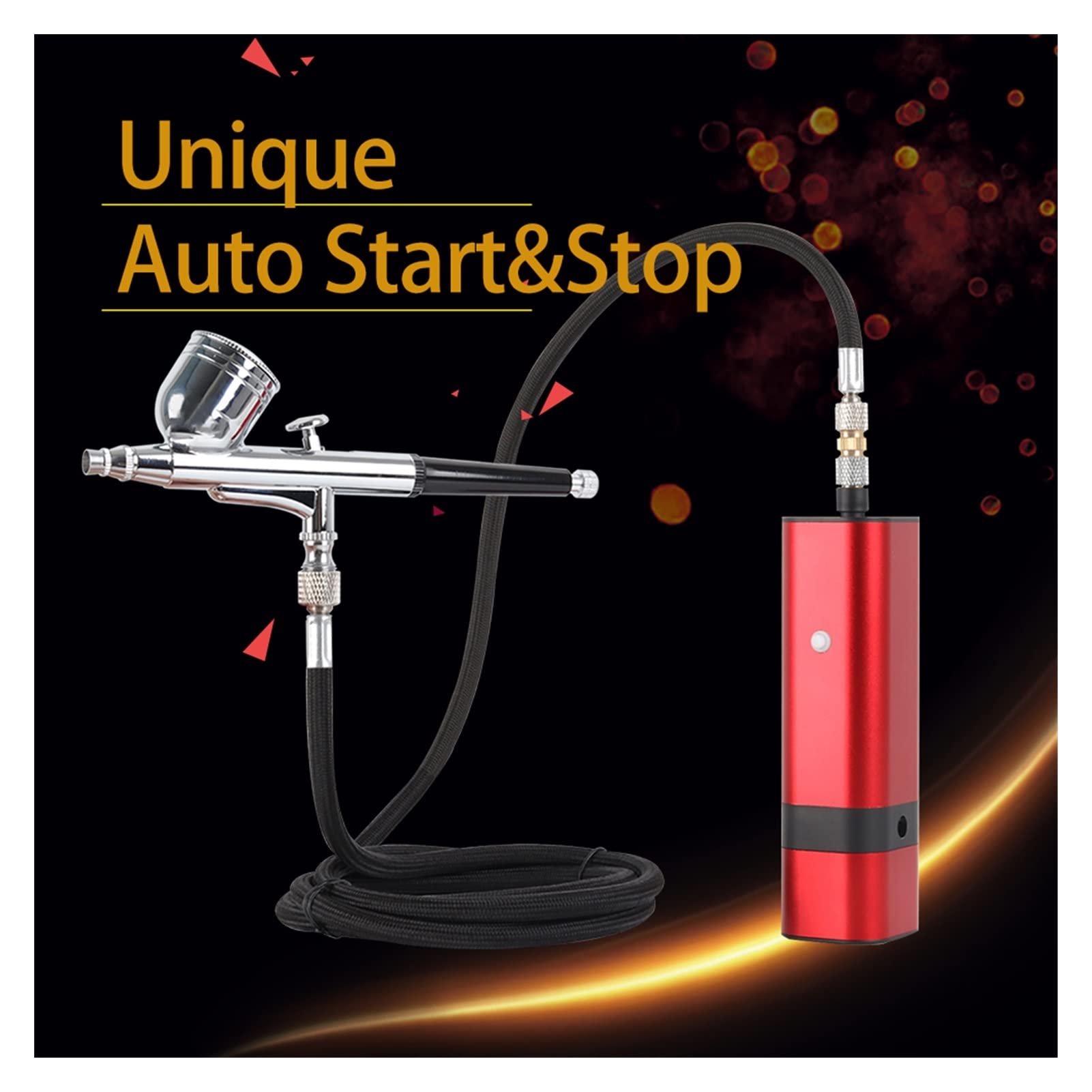 Pistola a spruzzo per Pittura 30 Kit compressore per aerografo Cordless Portatile per Trucco Artistico Pittura per Unghie Bellezza Decorazione per Torte Tatuaggi Modello Artist Sand Blaster