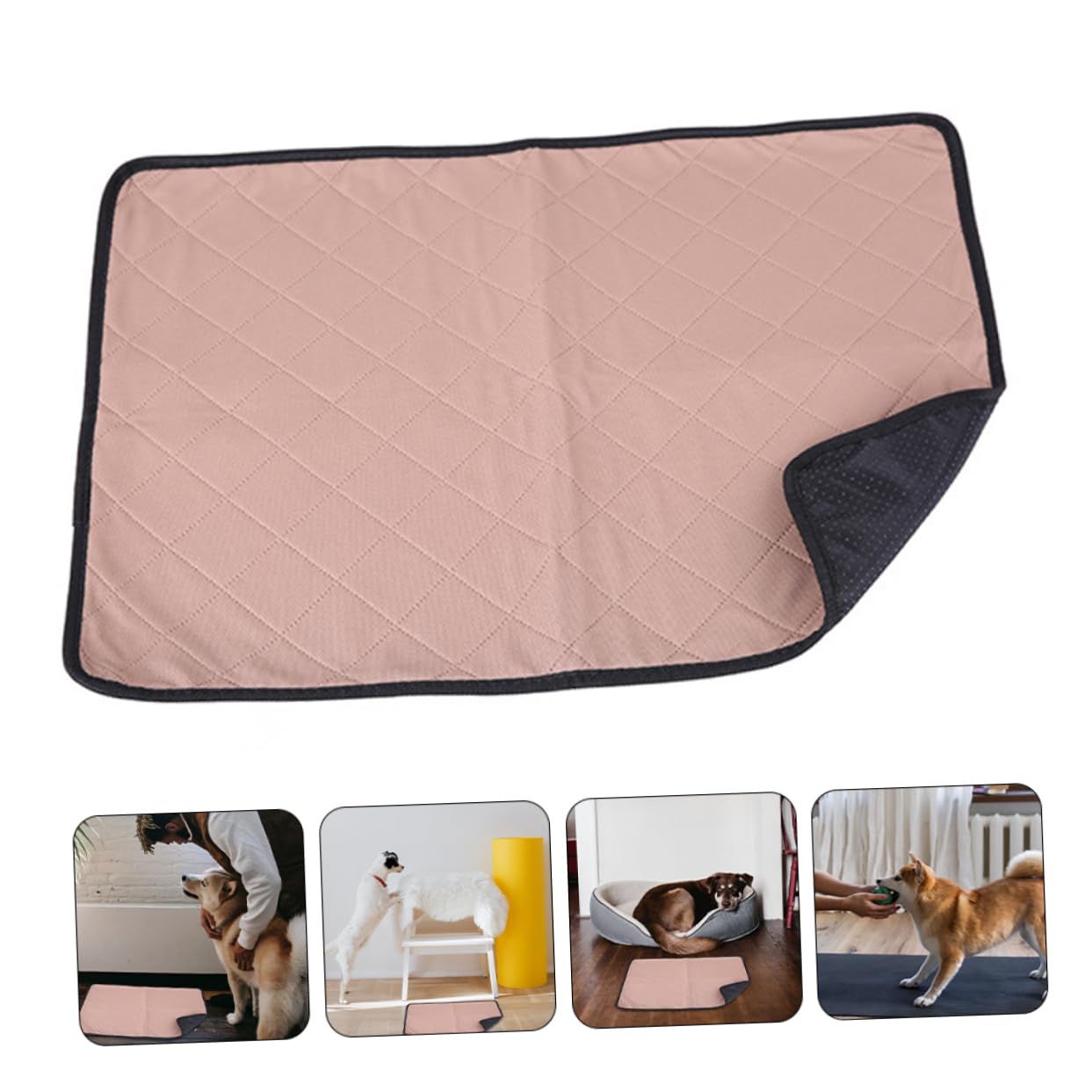 WOONEKY Tapis Absorbant pour Chiens Matelas Lavable Réutilisable pour Entraînement Propreté pour Intérieur Et Extérieur