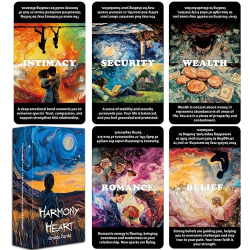 DPEHAKMK Life Situations Oracle Cards, Love and Spiritual Growth Oracle Cards for Beginners, Relationships Oracle Deck, Healing Oracle Deck for Spiritual Development