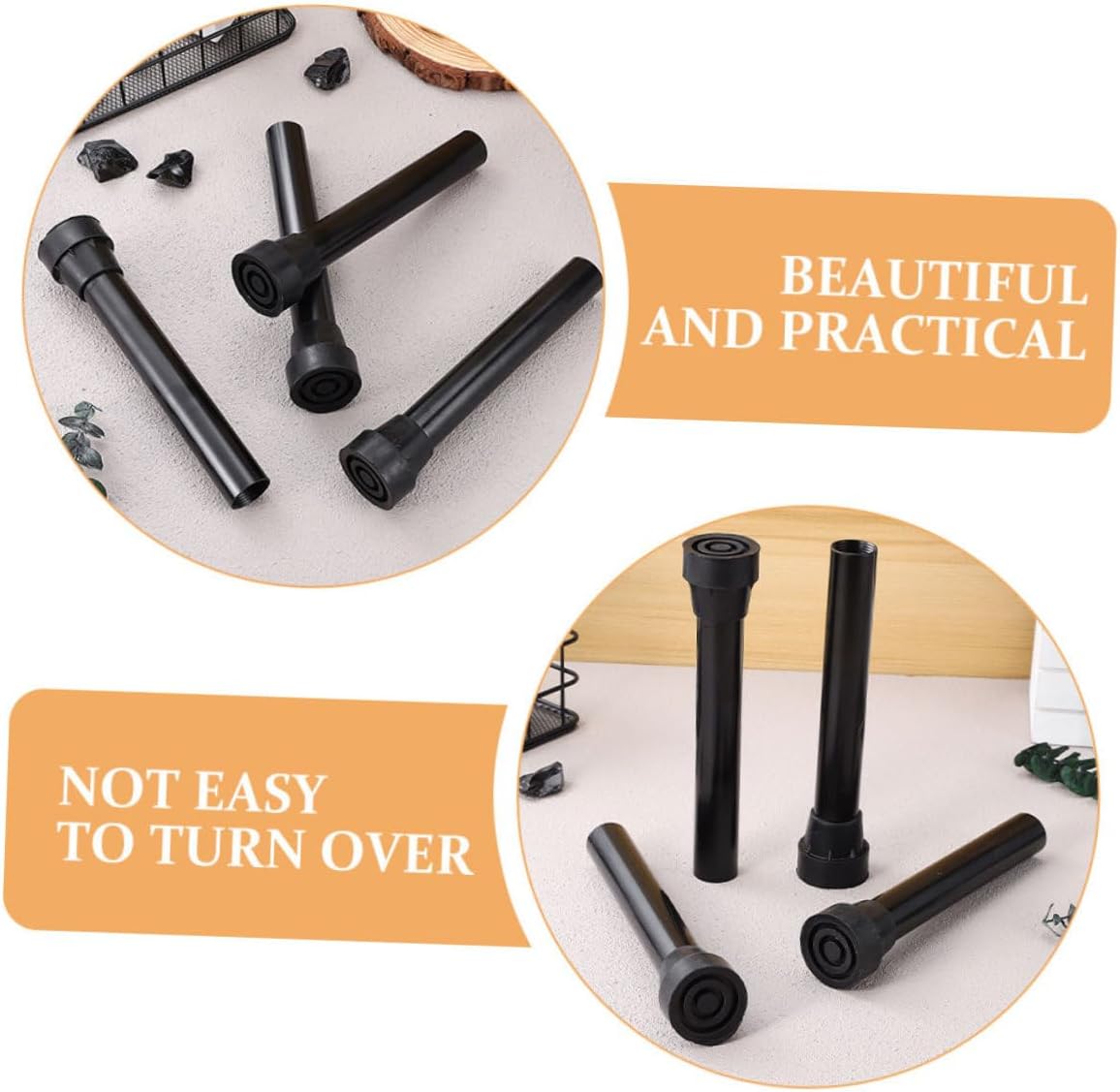 10pcs Trampoline Leg Pads and Replacement Pole Covers Anti-Skid Tubular Sleeves for Indoor Outdoor Trampoline Frame Protection Sports Accessories