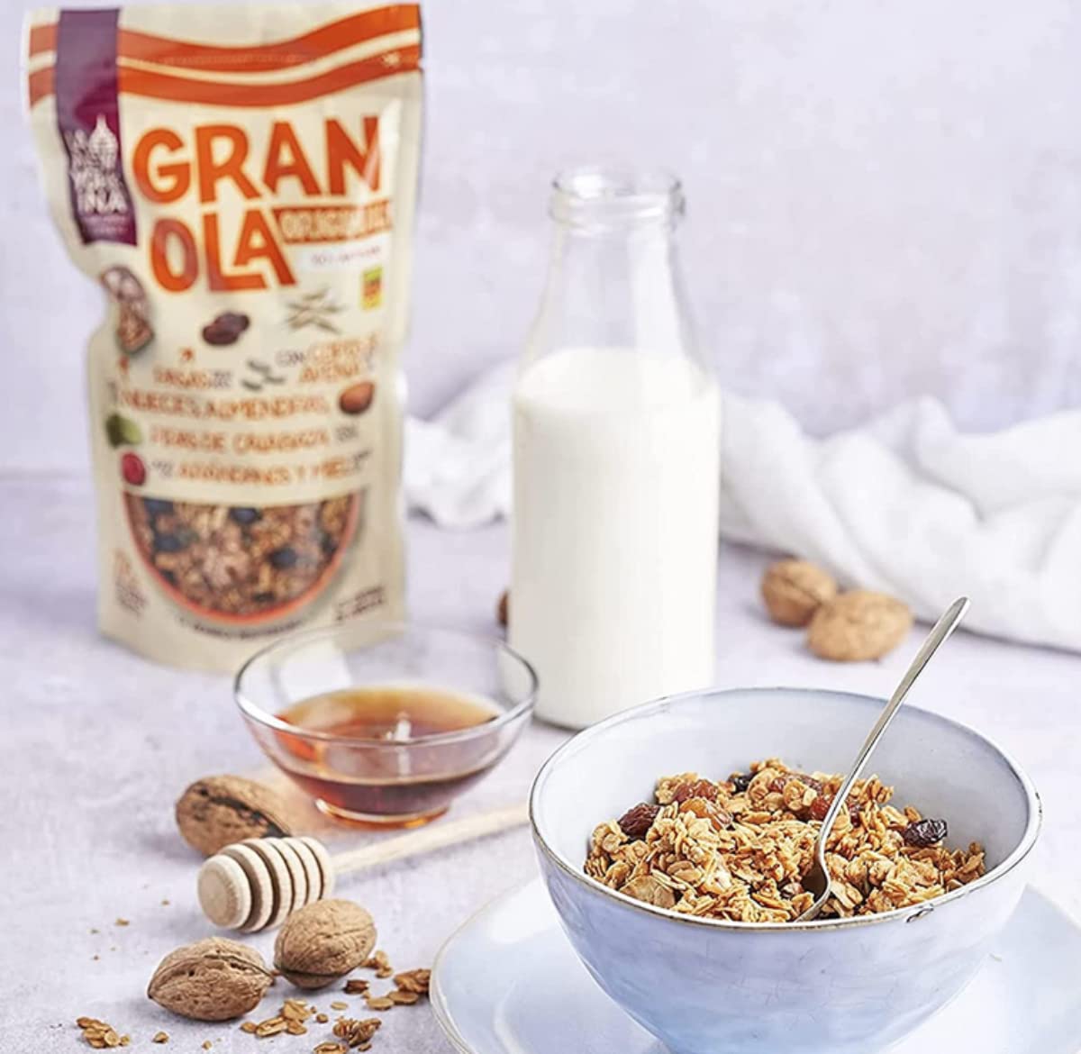 La Newyorkina Granola Original 275g Con Miel de España, Frutos Secos y Aceite de Oliva Virgen Extra