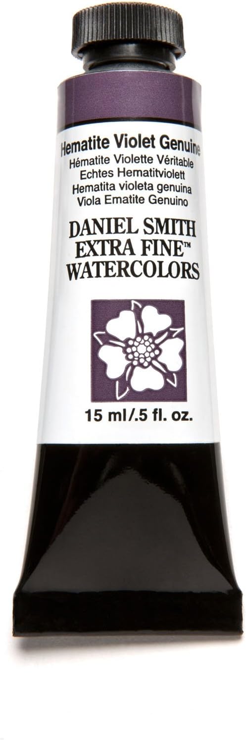 Daniel Smith Extra Fine Watercolor 15ml Paint Tube, Hematite Violet Genuine (284600157), 0.51 Fl Oz (Pack of 1)
