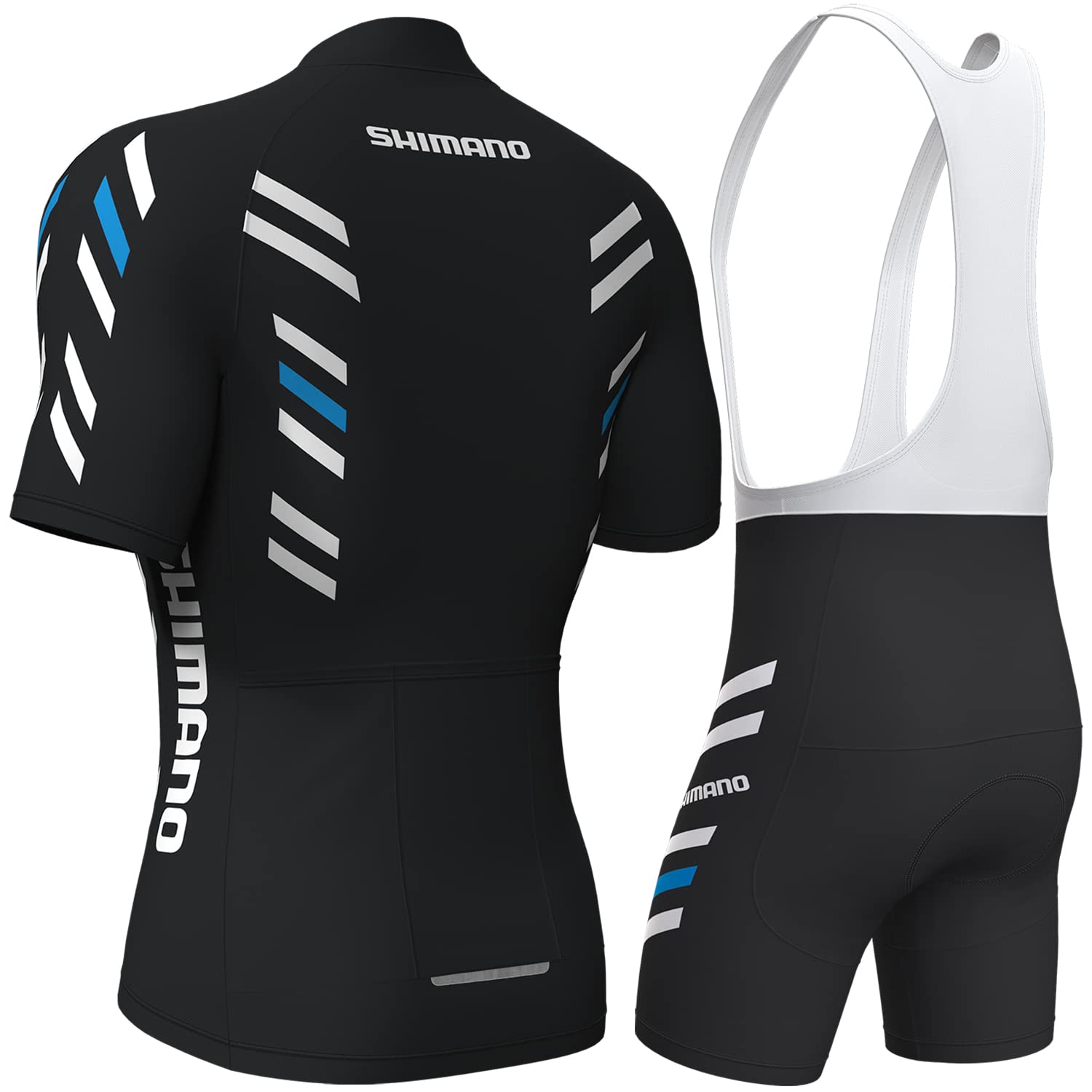 Traje de Ciclismo Hombre Pantalones Cortos Acolchados 3D Camiseta Transpirable Ropa Deportiva Verano