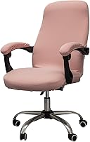 Vista 17 de Melaluxe Funda para silla de oficina - Funda elástica universal para silla de escritorio, fundas para silla de computadora (tamaño: M) - Gris oscuro