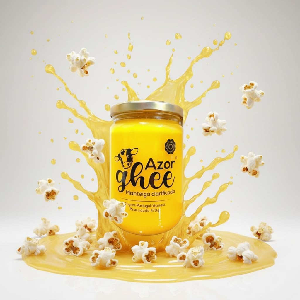 AzorGhee Ghee Premium Artesanal de las Azores Mantequilla Clarificada 100% Natural Sin Lactosa Sin Caseína