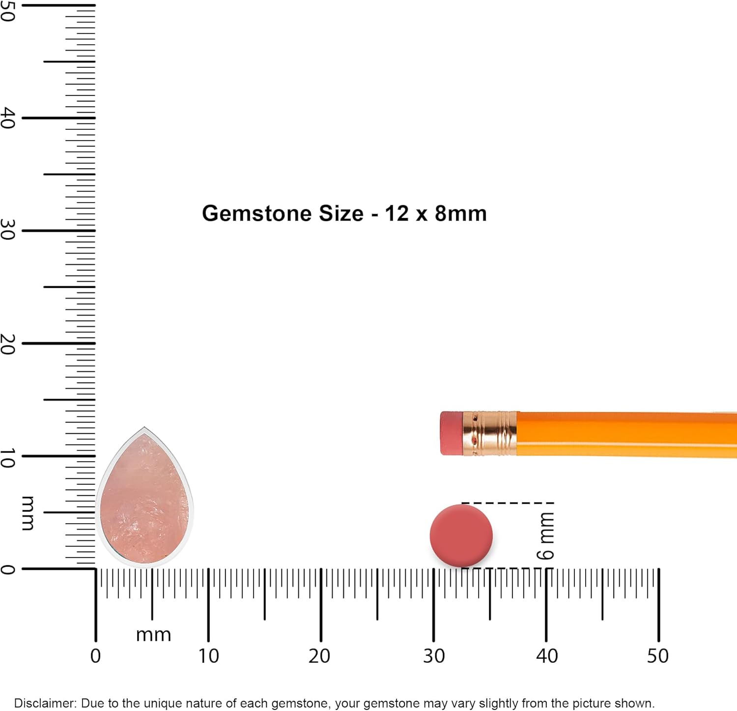 Natural Rose Quartz Slider Pendant Necklace for Women in Sterling Silver, January Birthstone Jewelry Gifts for Her Birthday, Christmas, Anniversary, Graduation - Image 3