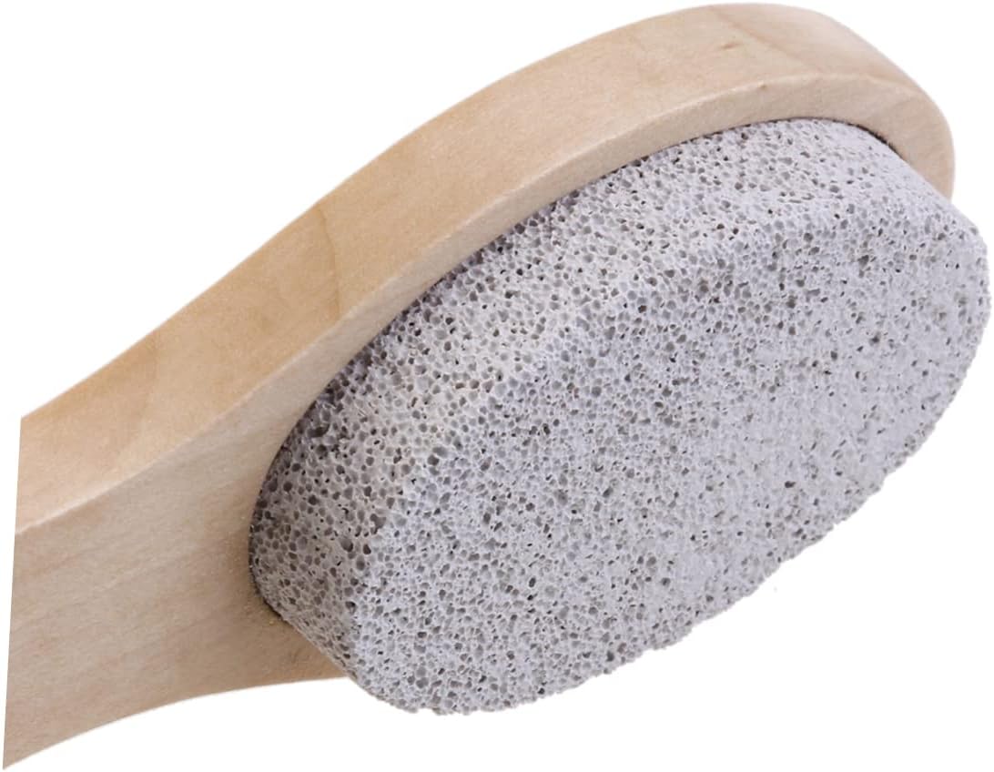 Foot File Nail Brush Callus Reducer Pumice Stone for Exfoliating and Cleaning Feet Pumice Material for Home Salon Care