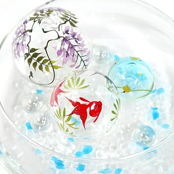 Amazon.co.jp: 手づくりガラス ビードロ浮き玉ボウル大セット クリア