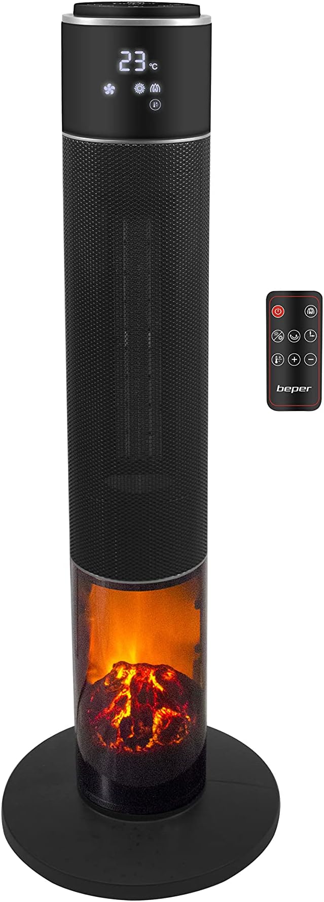 Chauffage D'appoint 2000W Radiateur Soufflant ECO Thermostat Réglable