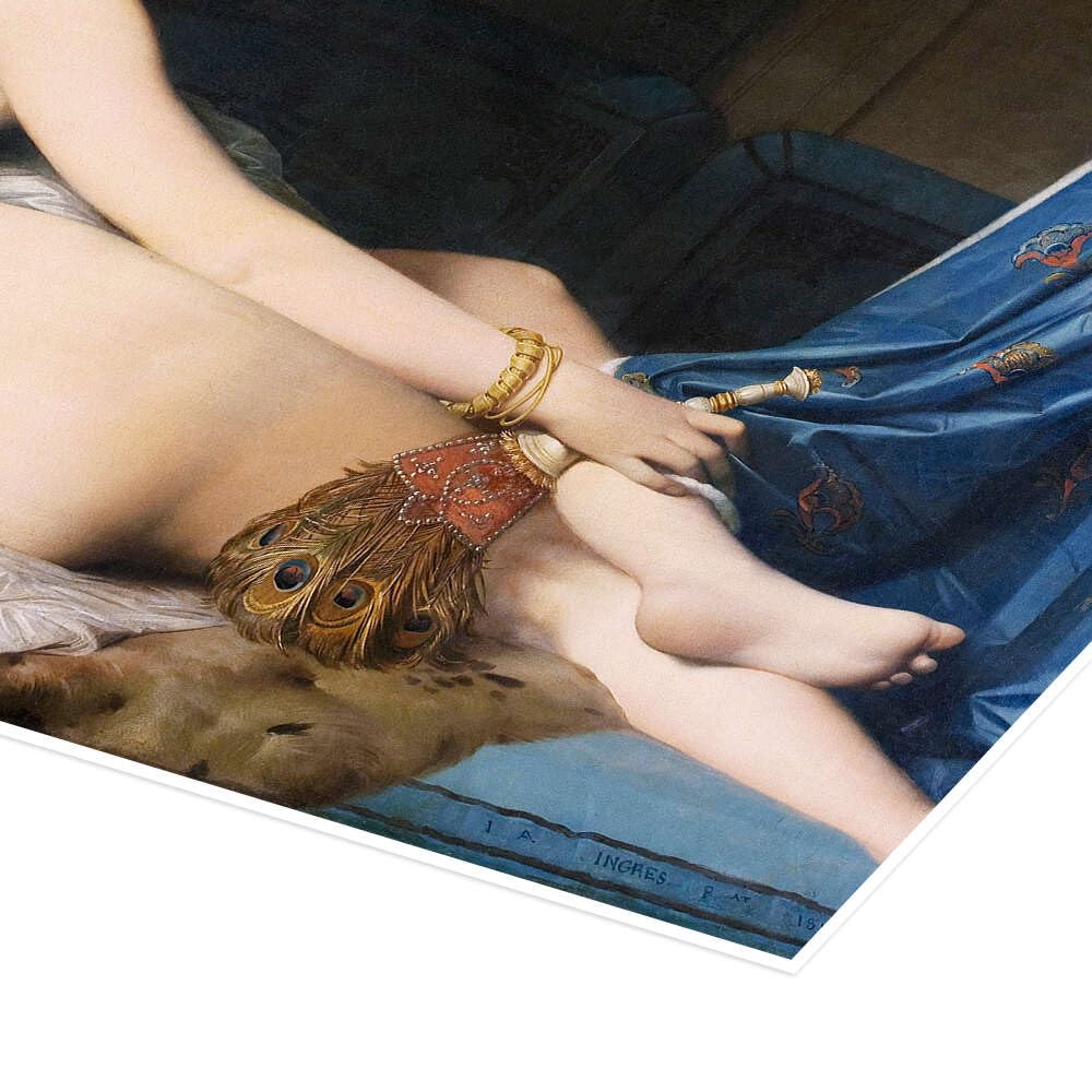 Posterlounge La grande odalisca Poster | 150 x 100 cm di Jean-Auguste-Dominique Ingres Quadri Decorazione per pareti