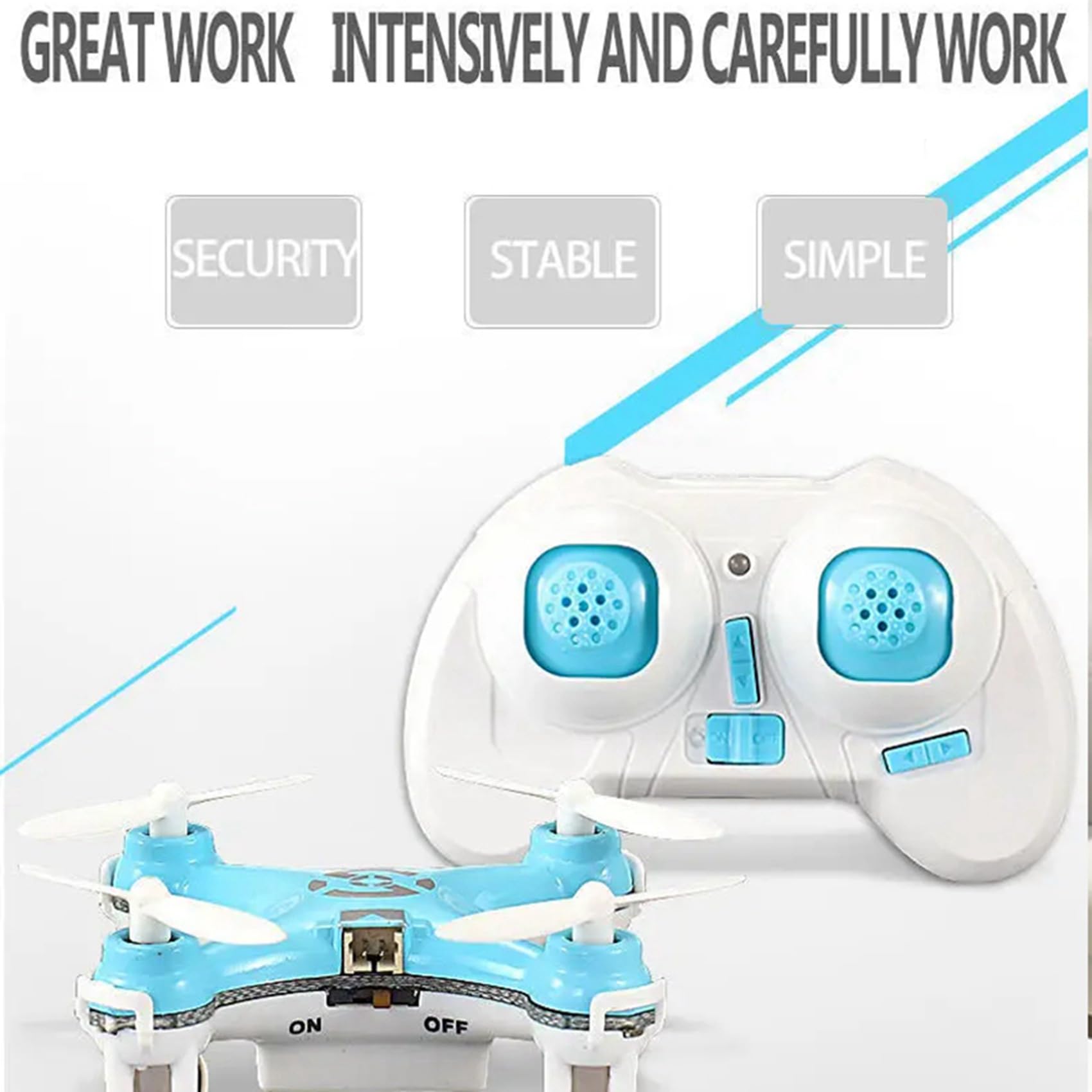 3X RC Quadcopter Cx10 Mini Drone Telecomandato 2.4G 4CH con LED Elettronico Elicottero Elettrico Aereo Giocattoli per Bambini-C