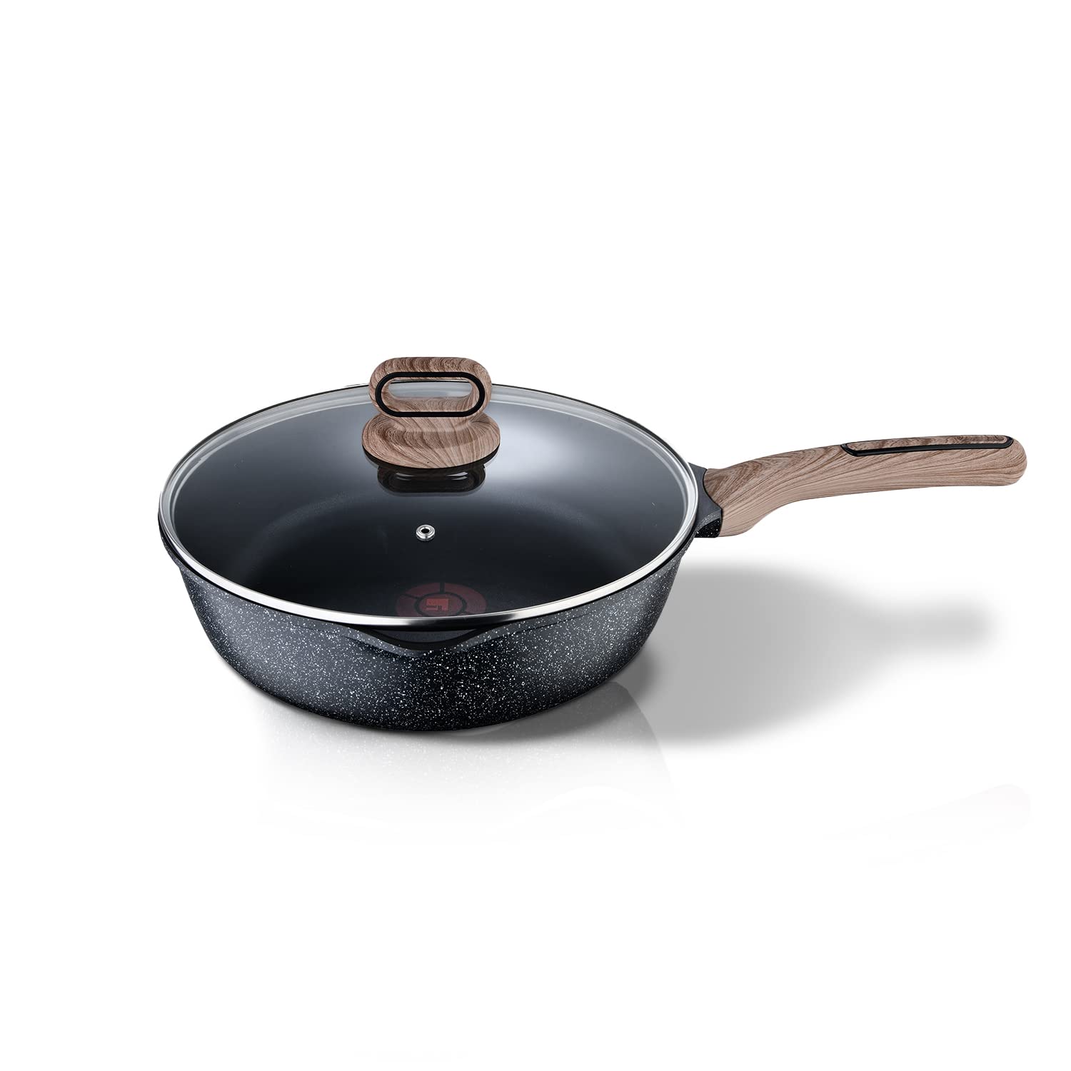 BERGNER Ultimate Non-Stick Deep Frypan with Glass Lid 28cm, 3.2L, Heatdot Technology & Induction Base, Food Safe, Grey (B09Y62D3Z1) Amazon Price History, Amazon Price Tracker