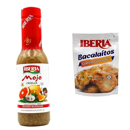 Iberia Mojo Criollo, 10 oz. + Iberia Bacalaitos Bacalaitos Mezcla de buñuelos de bacalaito, 4.5 onzas disponible en Yaxa Costa Rica